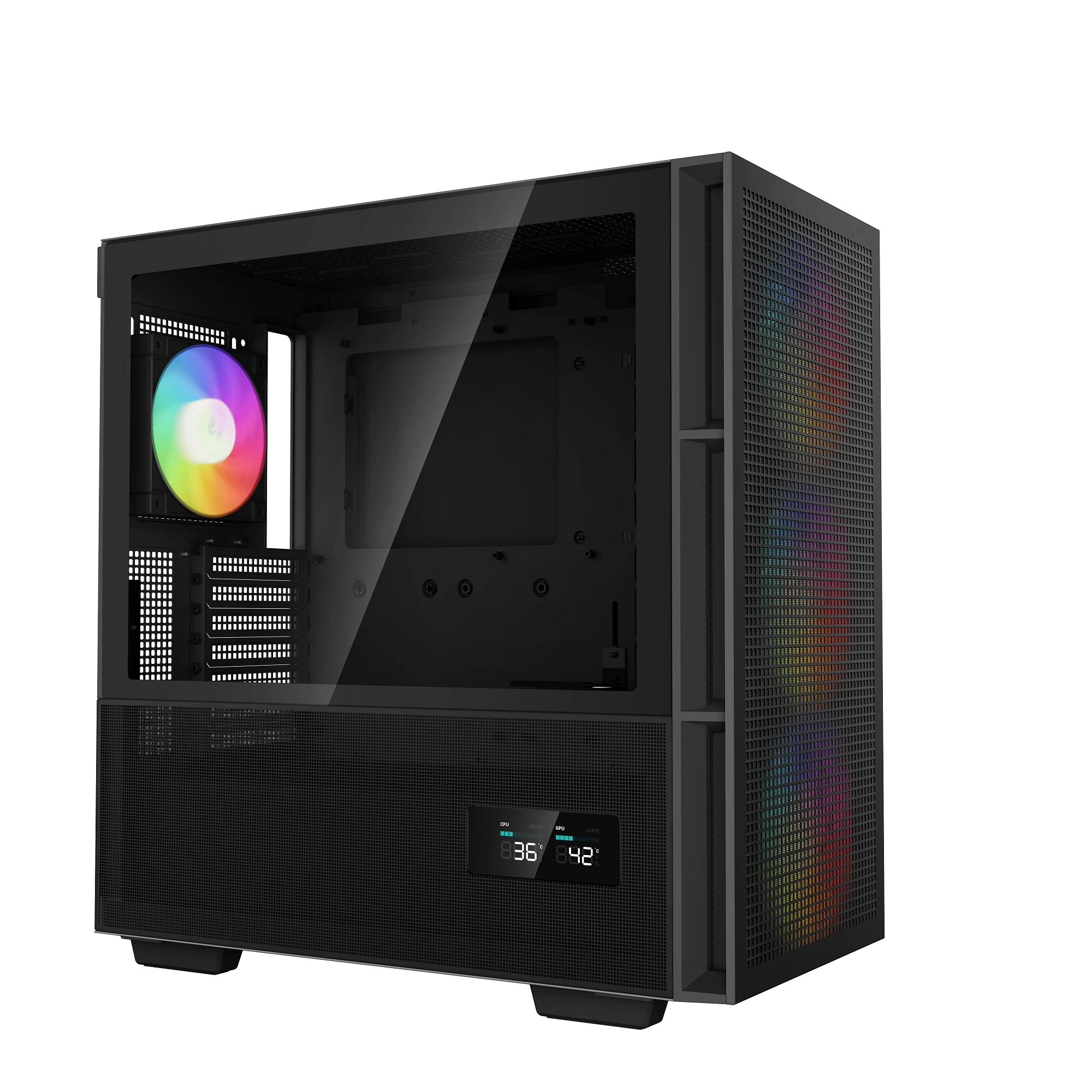 Корпус DeepCool CH560 Digital Tempered Glass без БЖ (R-CH560-BKAPE4D-G-1) Black Корпуси image 2