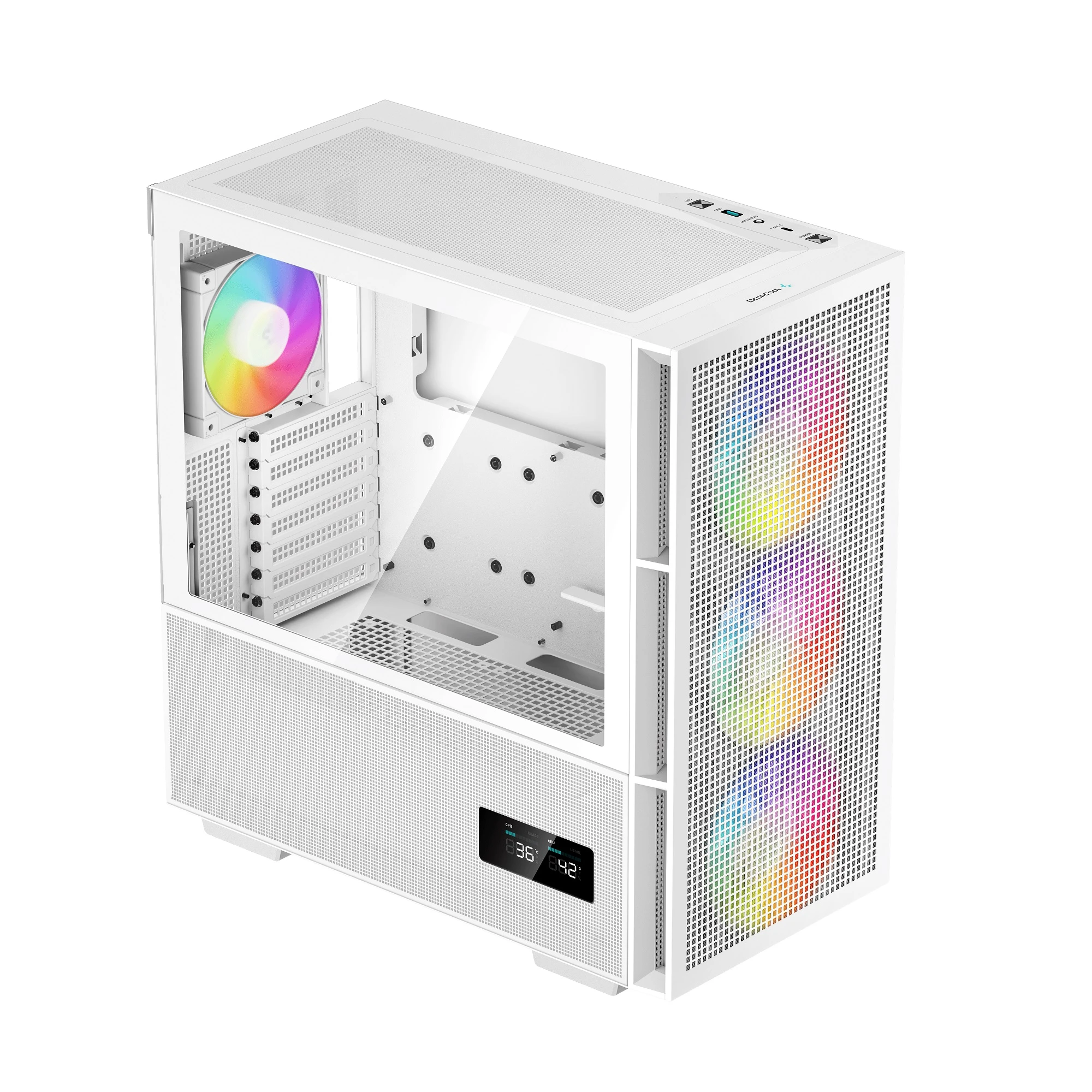 Корпус DeepCool CH560 Digital White (R-CH560-WHAPE4D-G-1) без БЖ Корпуси image 4
