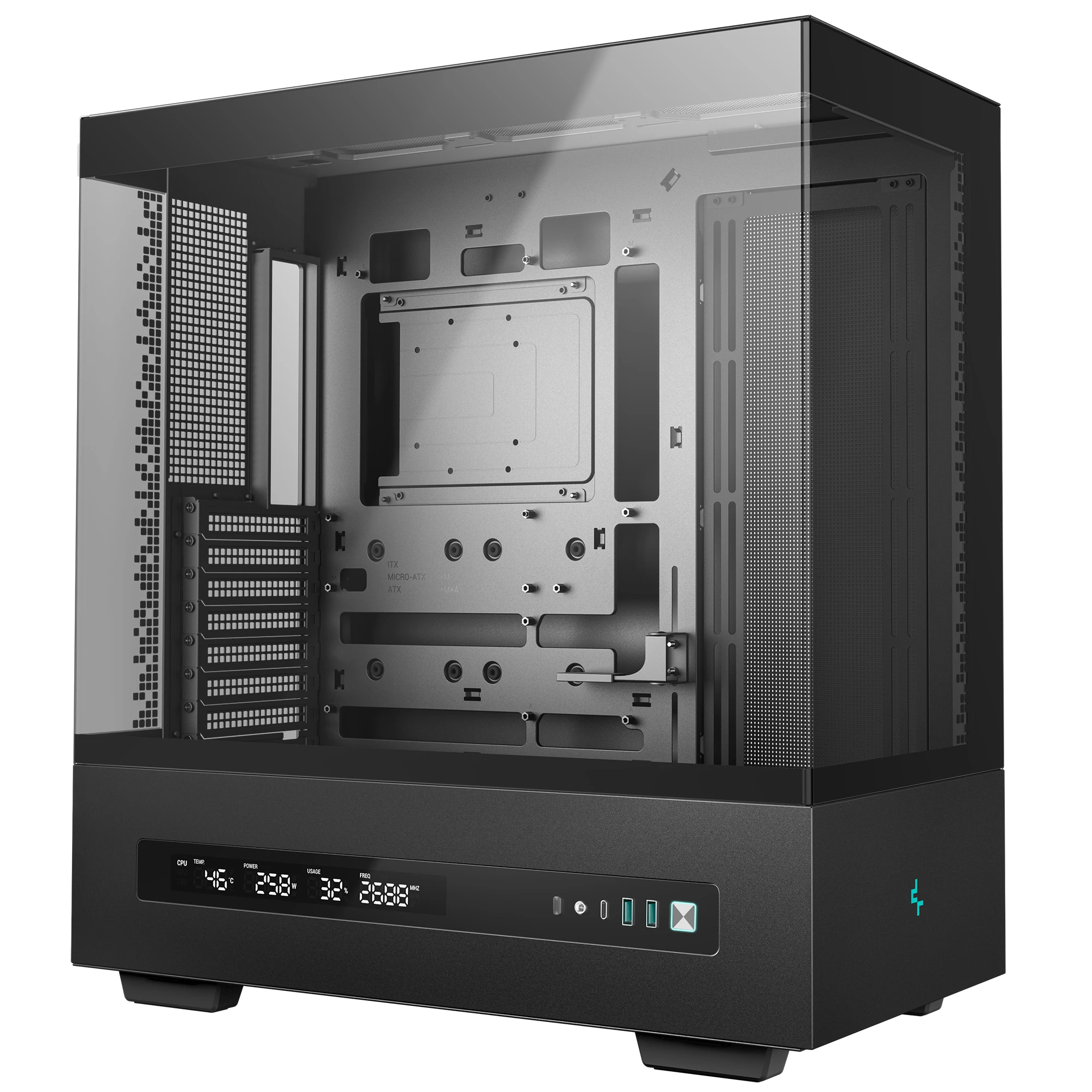 Корпус DeepCool CH690 Digital Black (R-CH690-BKNNA0D-G-1) без БЖ Корпуси image 3