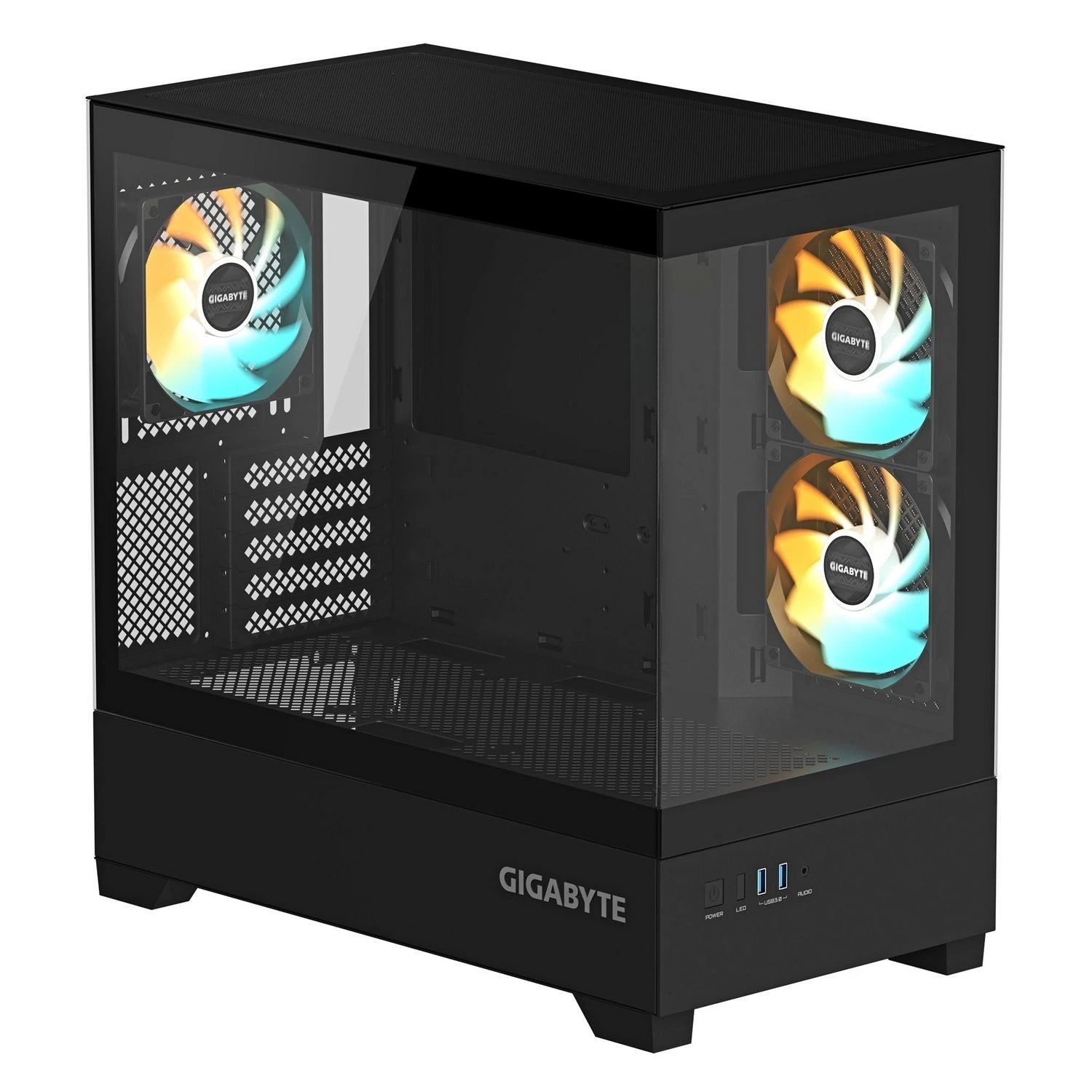 Корпус Gigabyte C201 Panoramic Tempered Glass Black без БЖ (GB-C201P) Корпуси image 1