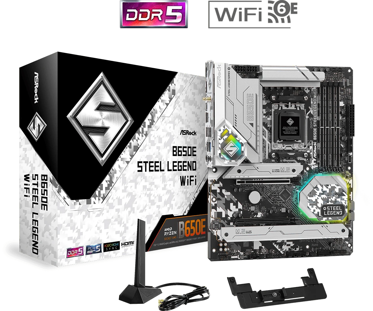 ASRock B650E Steel Legend WiFi Материнські плати image 1