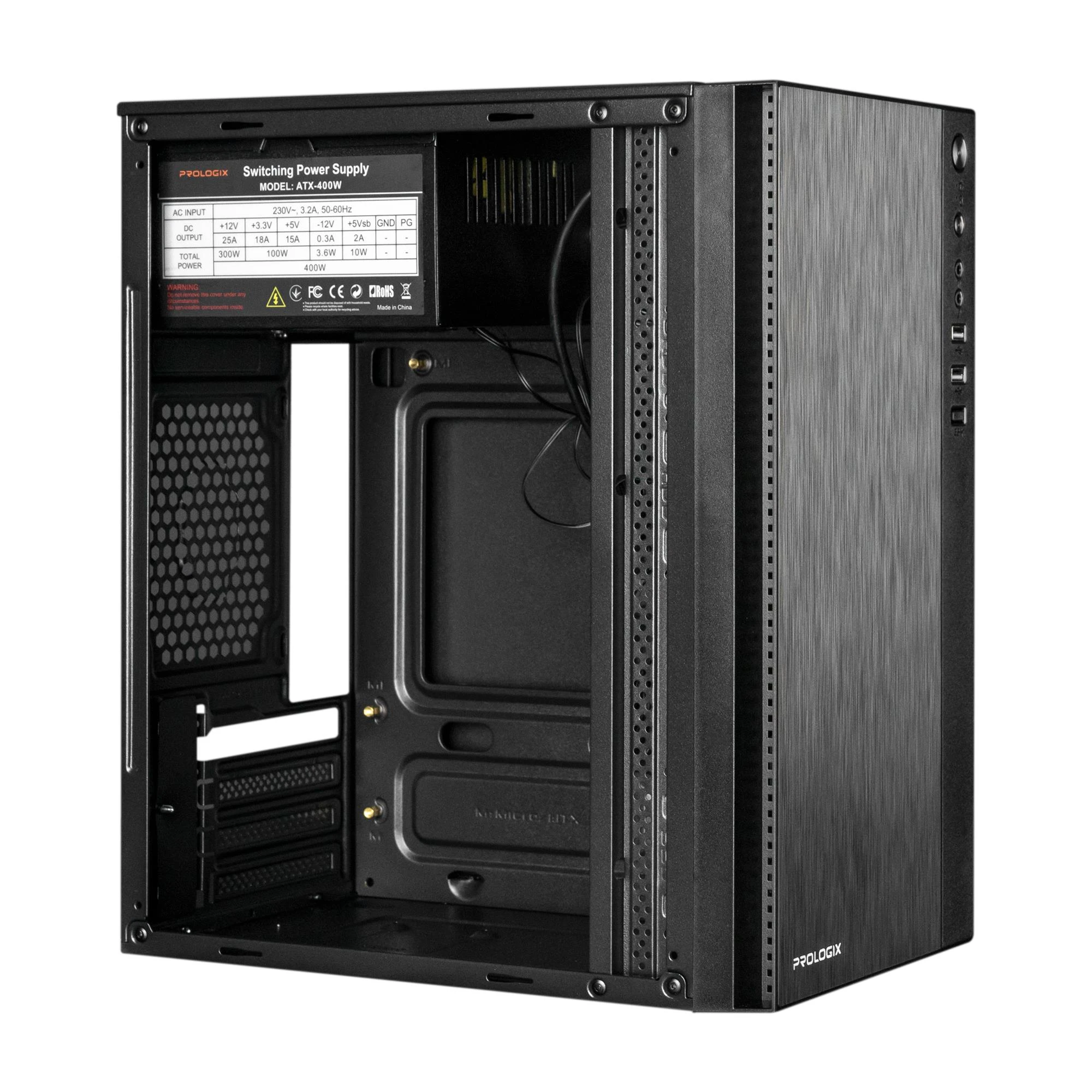 Корпус Prologix E124 400W Black Корпуси image 4