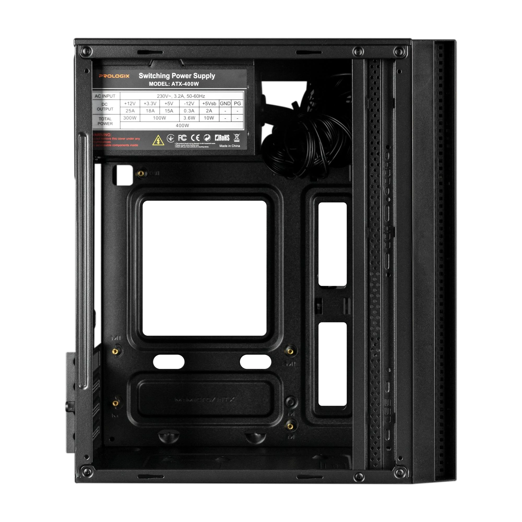 Корпус Prologix E124 400W Black Корпуси image 3