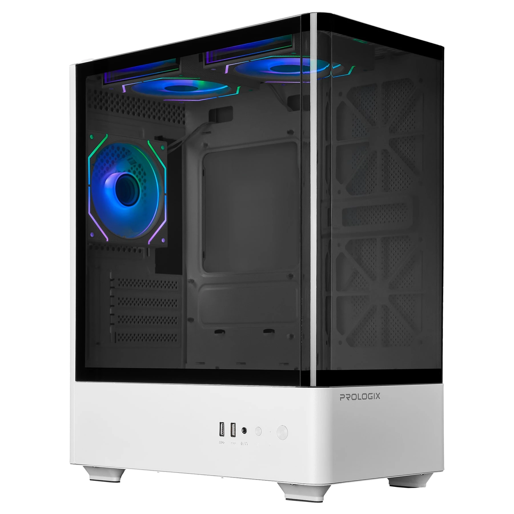 Корпус Prologix Lumi GM-01AW Glass White Корпуси image 4