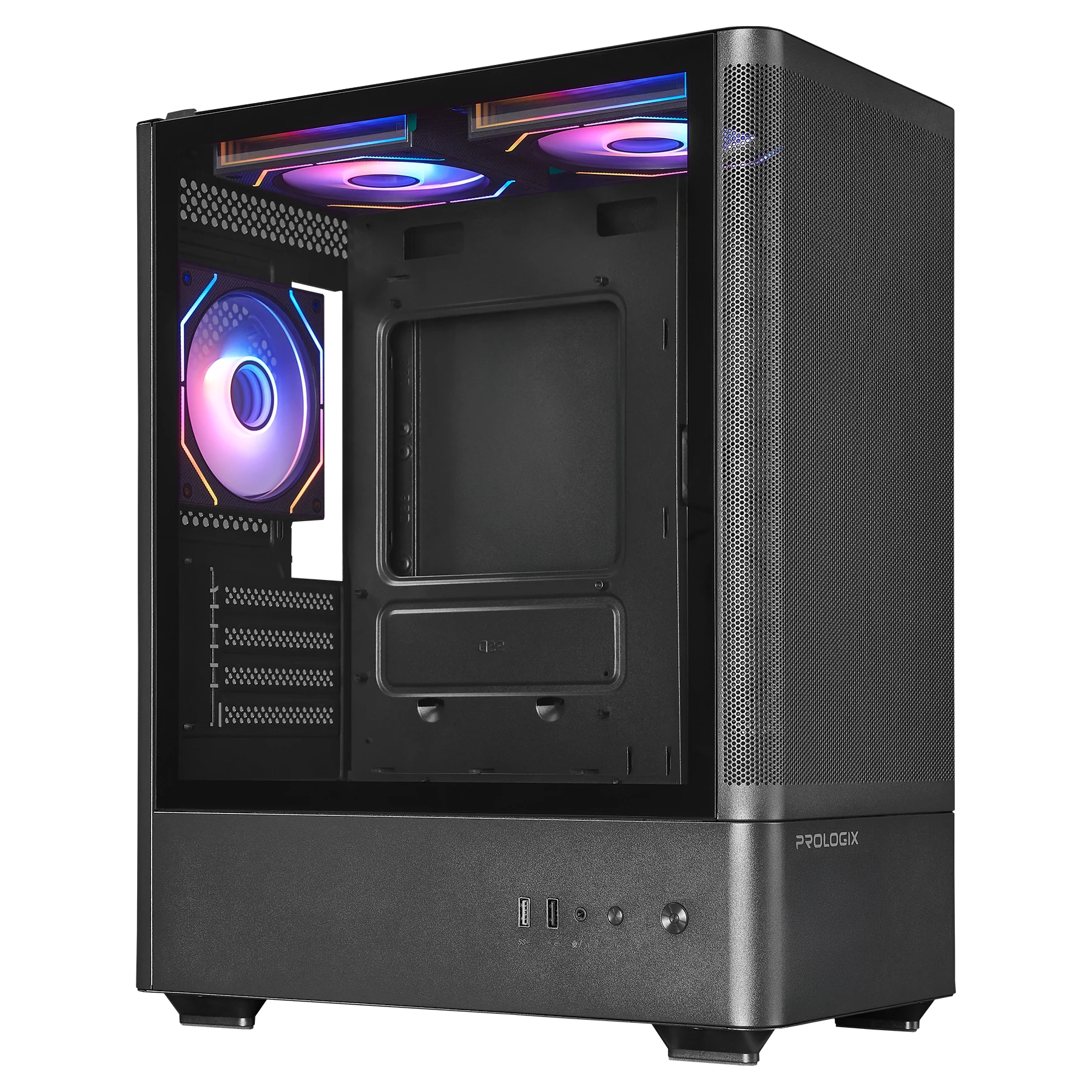 Корпус Prologix Lumi GM-01MAB Mesh Black Корпуси image 4