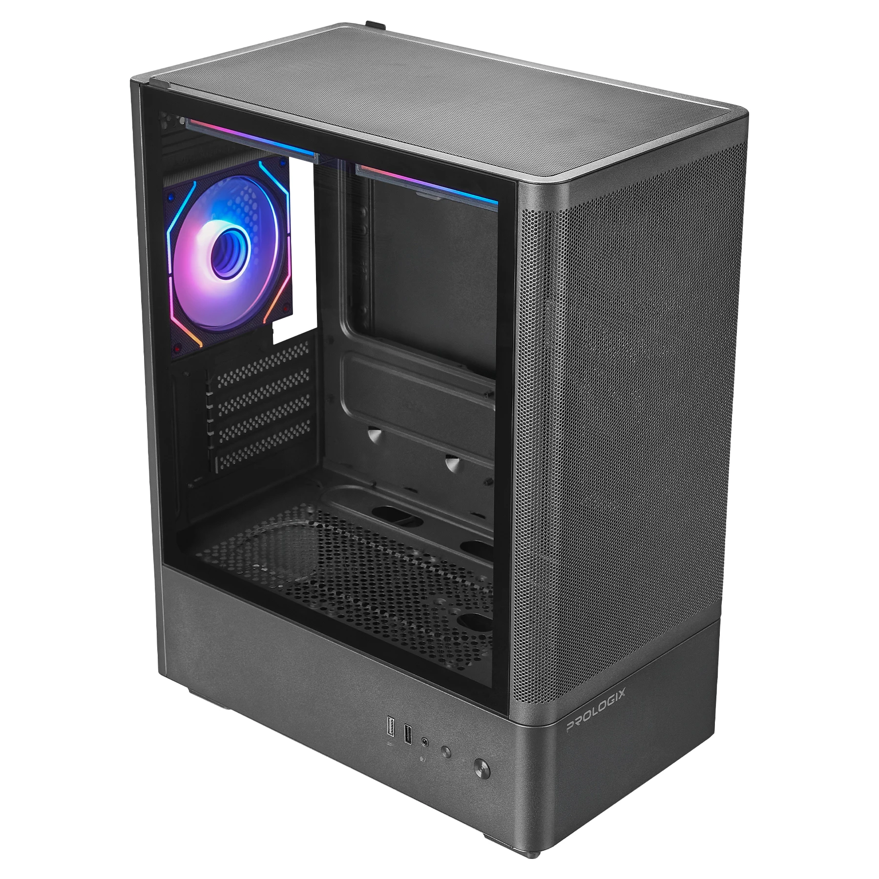 Корпус Prologix Lumi GM-01MAB Mesh Black Корпуси image 2