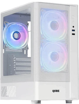 Корпус QUBE GEON ARGB White (GEON_GWNU3) Корпуси image 1