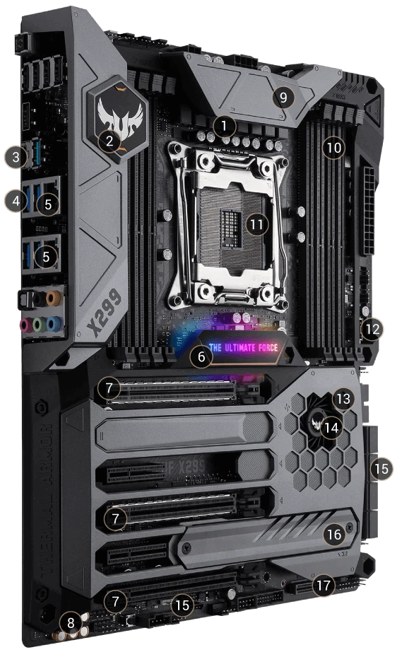 ASUS TUF X299 Mark 1 X299 Материнські плати image 3