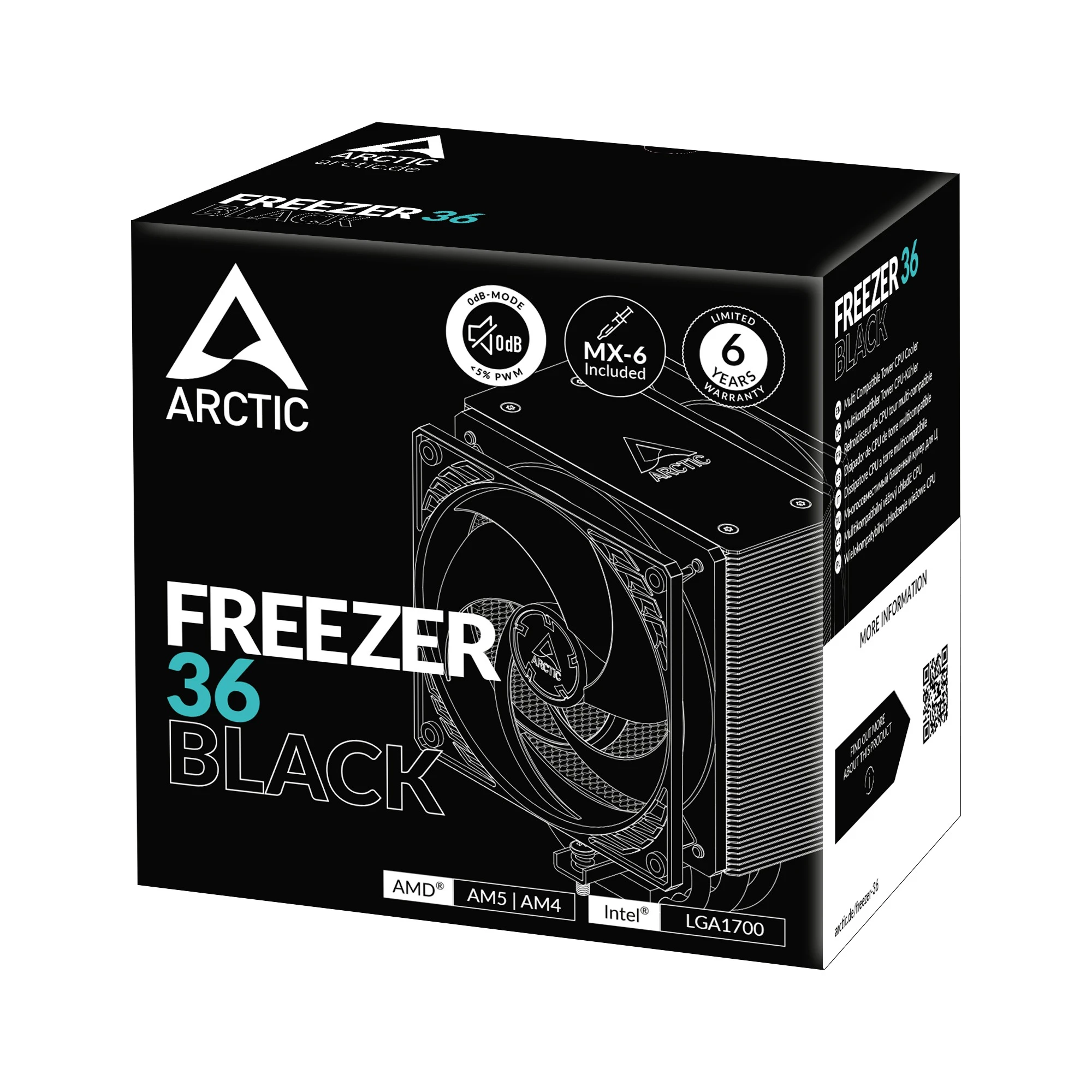 Повітряне охолодження Arctic Freezer 36 Black SI (AOCPU00012A) Охолодження image 3