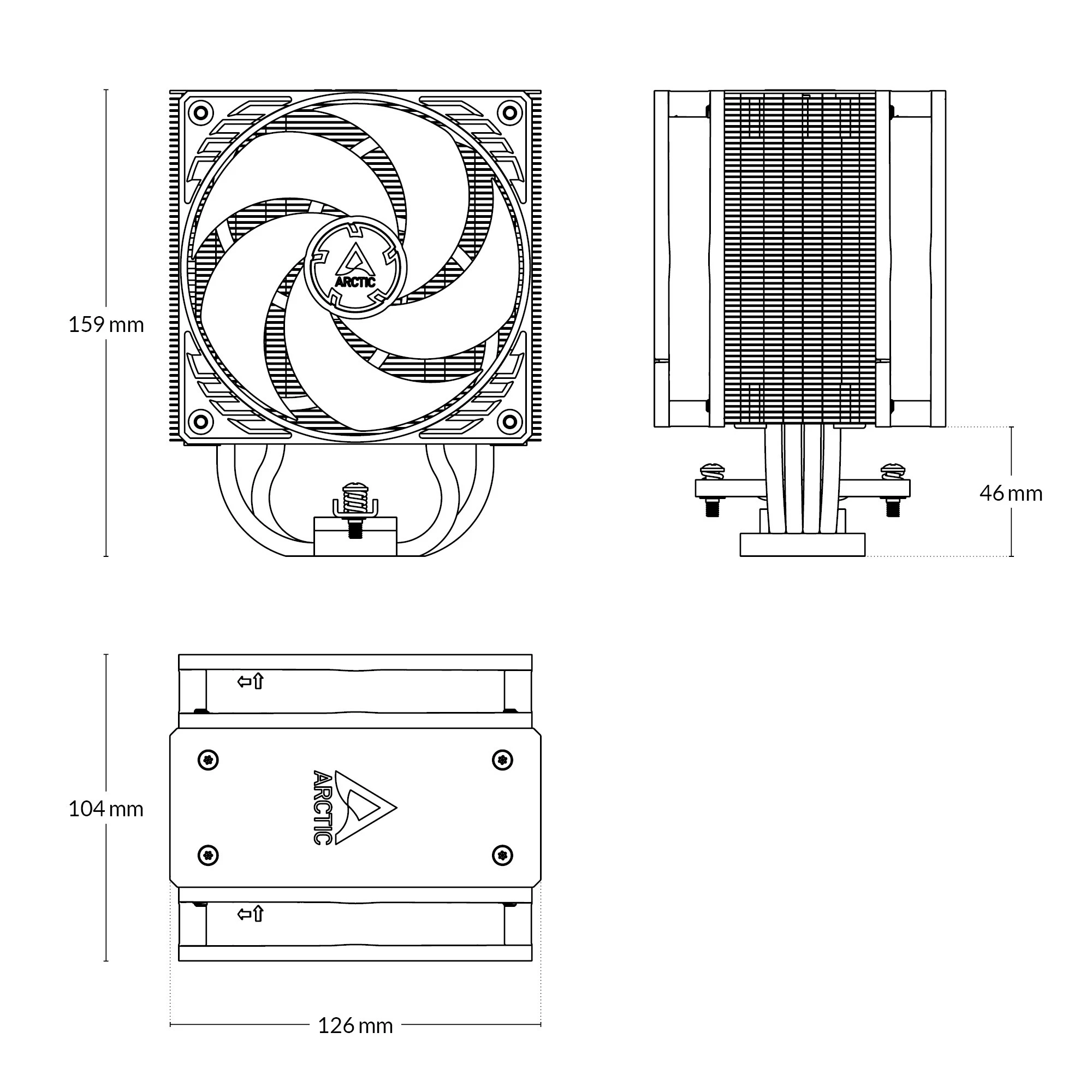 Повітряне охолодження Arctic Freezer 36 SI (AOCPU00010A) Охолодження image 3