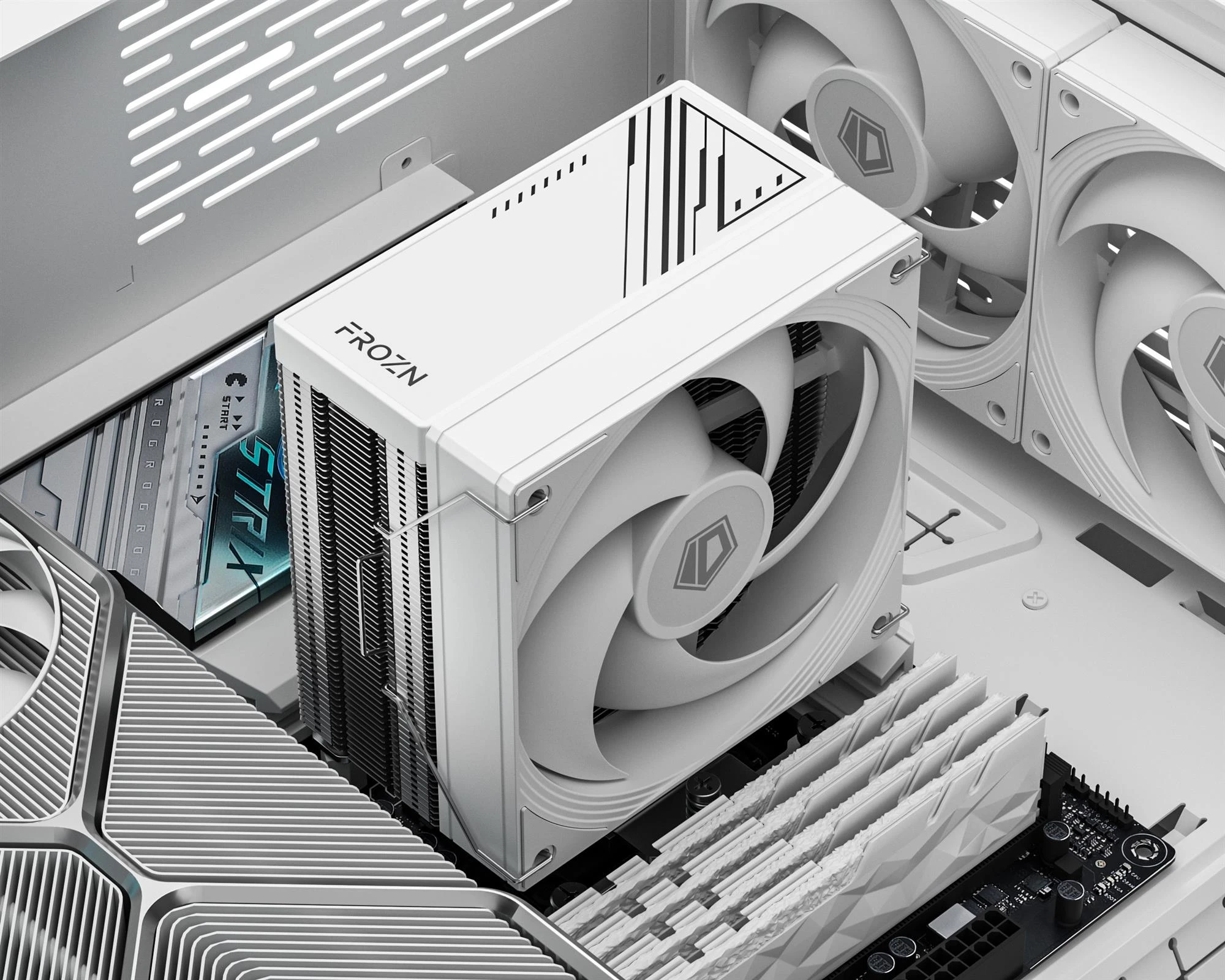 Повітряне охолодження ID-Cooling Frozn A410 SE White Охолодження image 3