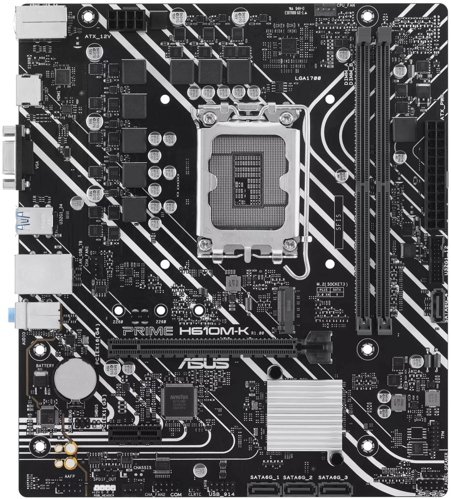 ASUS PRIME H610M-K Материнські плати image 1
