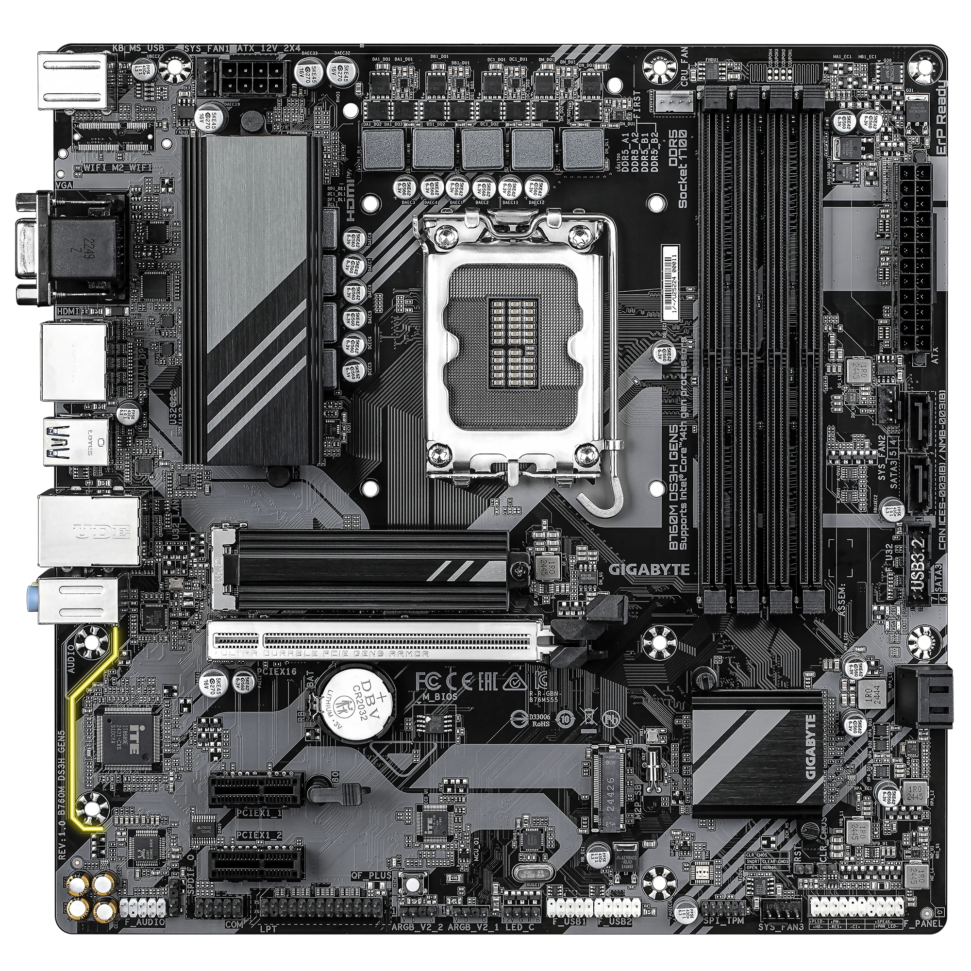 GIGABYTE B760M DS3H GEN5 Материнські плати image 2