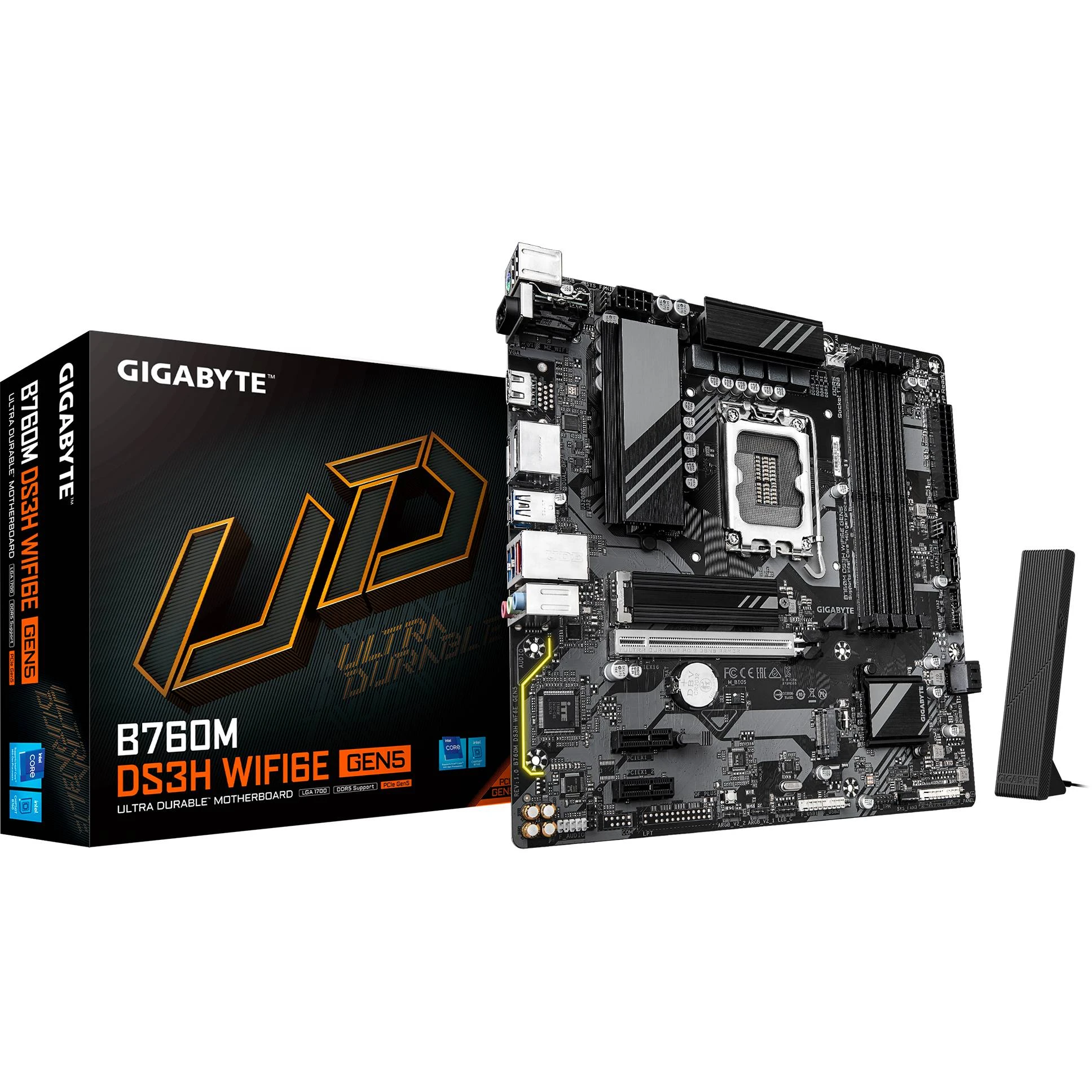 GIGABYTE B760M DS3H WIFI6E GEN5 Материнські плати image 1
