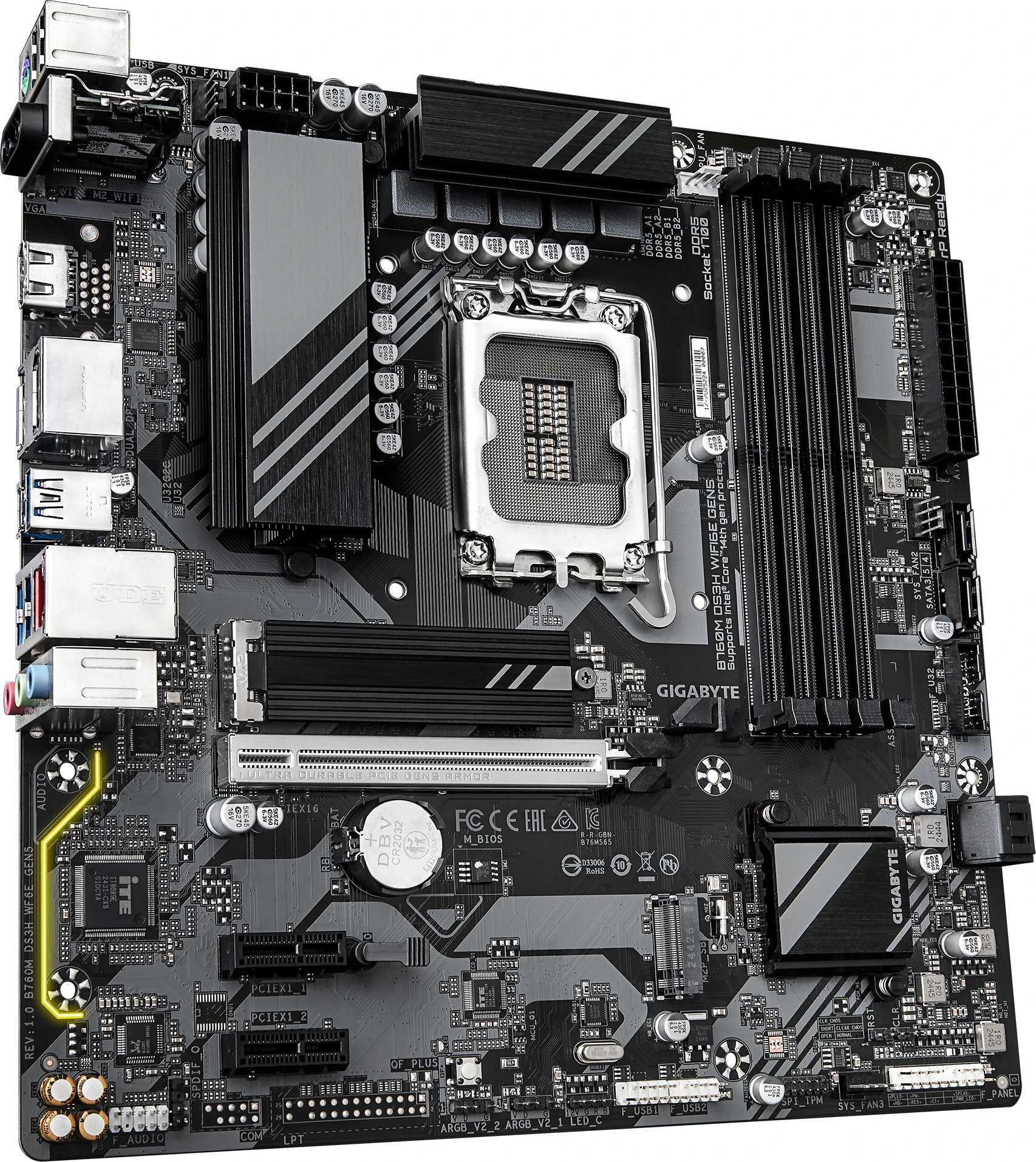 GIGABYTE B760M DS3H WIFI6E GEN5 Материнські плати image 3