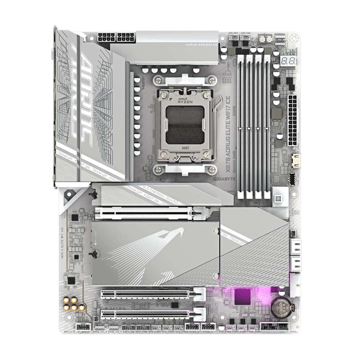 Gigabyte X870 Aorus Elite WiFi7 Ice Материнські плати image 4