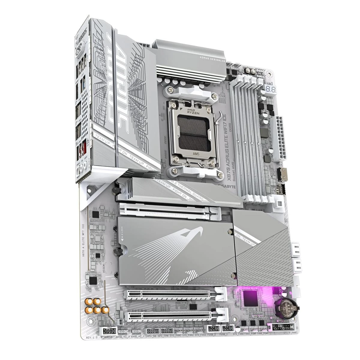 Gigabyte X870 Aorus Elite WiFi7 Ice Материнські плати image 2