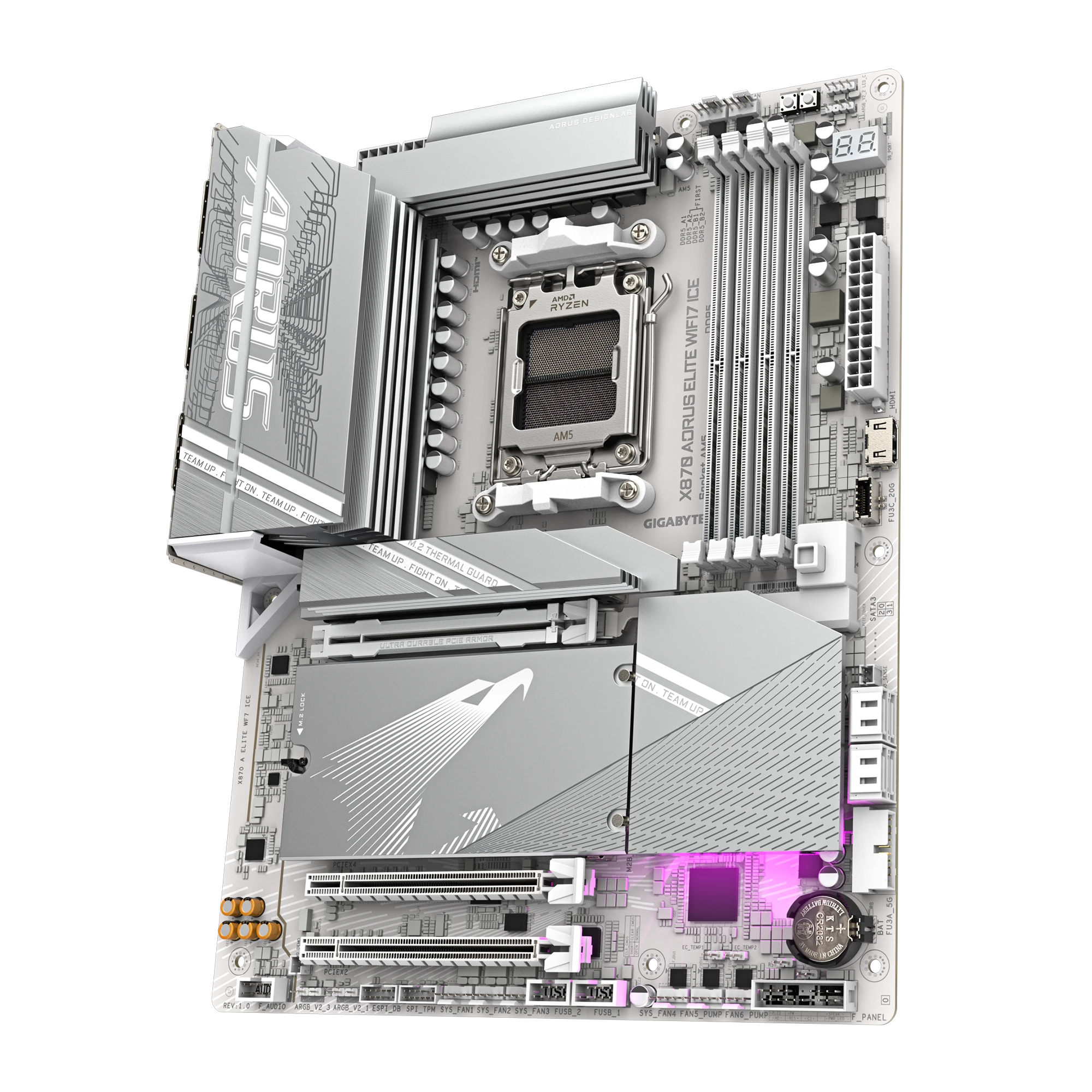 Gigabyte X870 Aorus Elite WiFi7 Ice Материнські плати image 4