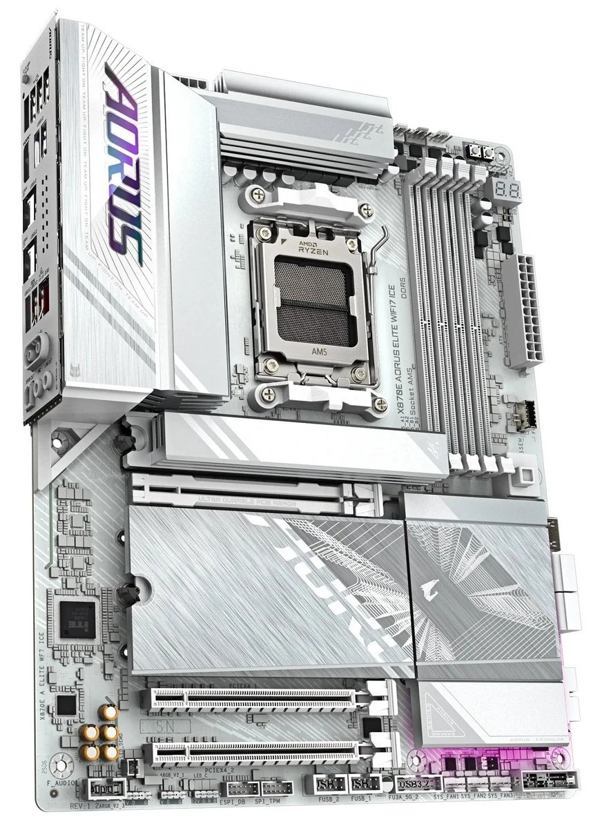 GIGABYTE X870E AORUS ELITE WIFI7 ICE Материнські плати image 3