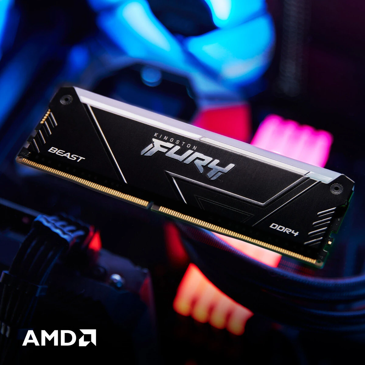 DDR4 16GB 3200MHz Kingston Fury Beast RGB Black (KF432C16BB12A/16WP) Оперативна пам'ять image 4