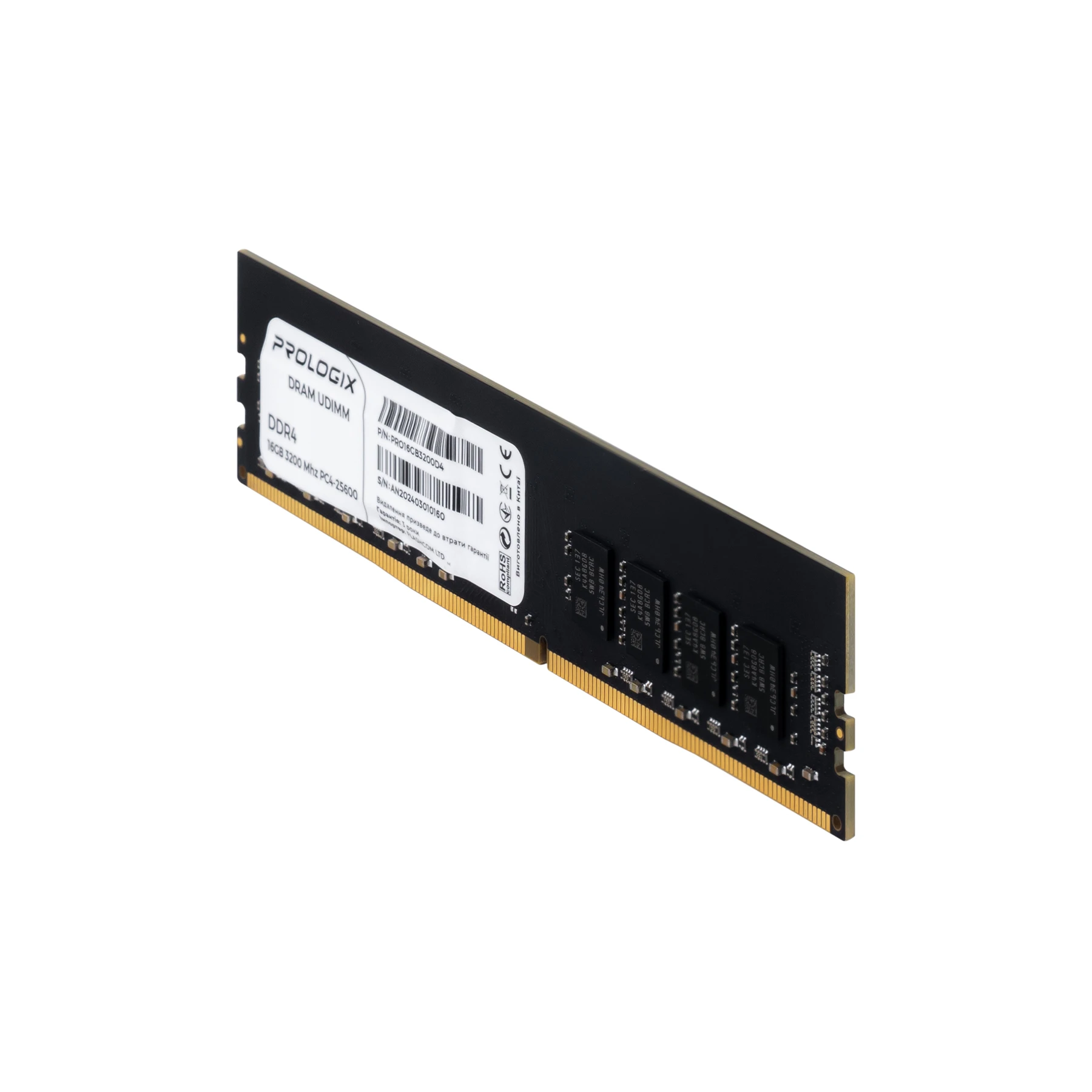 DDR4 16GB 3200MHz Prologix (PRO16GB3200D4) Оперативна пам'ять image 3