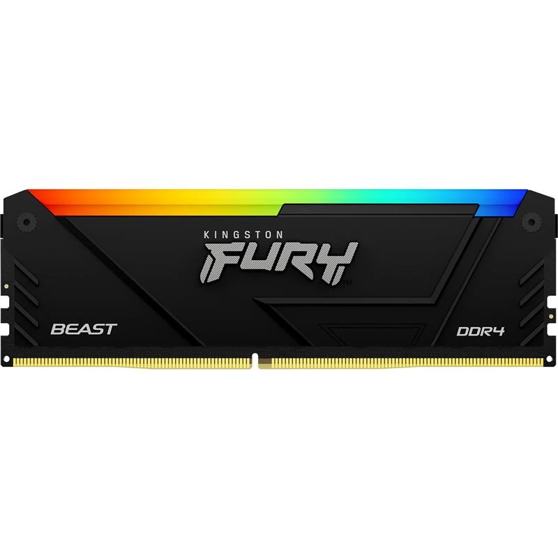 DDR4 16GB (2x8) 3200MHz Kingston Fury Beast RGB (KF432C16BB2AK2/16WP) Оперативна пам'ять image 3