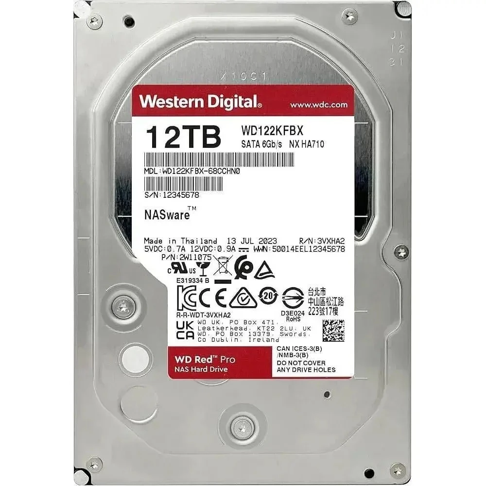 HDD 3.5 12TB WD Red Pro NAS (WD122KFBX) Накопичувачі image 3