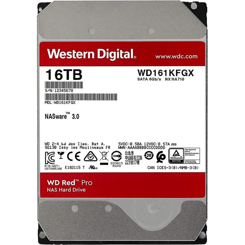 HDD 3.5 16TB WD Red Pro NAS (WD161KFGX) Накопичувачі image 2