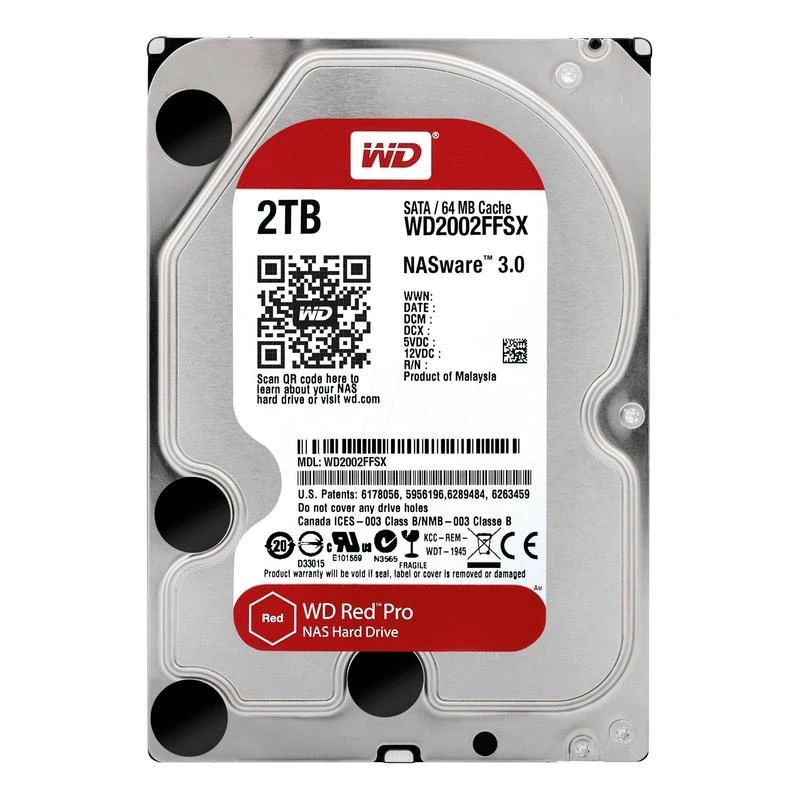 HDD 3.5 2TB WD Red Pro NAS (WD2002FFSX) Накопичувачі image 1