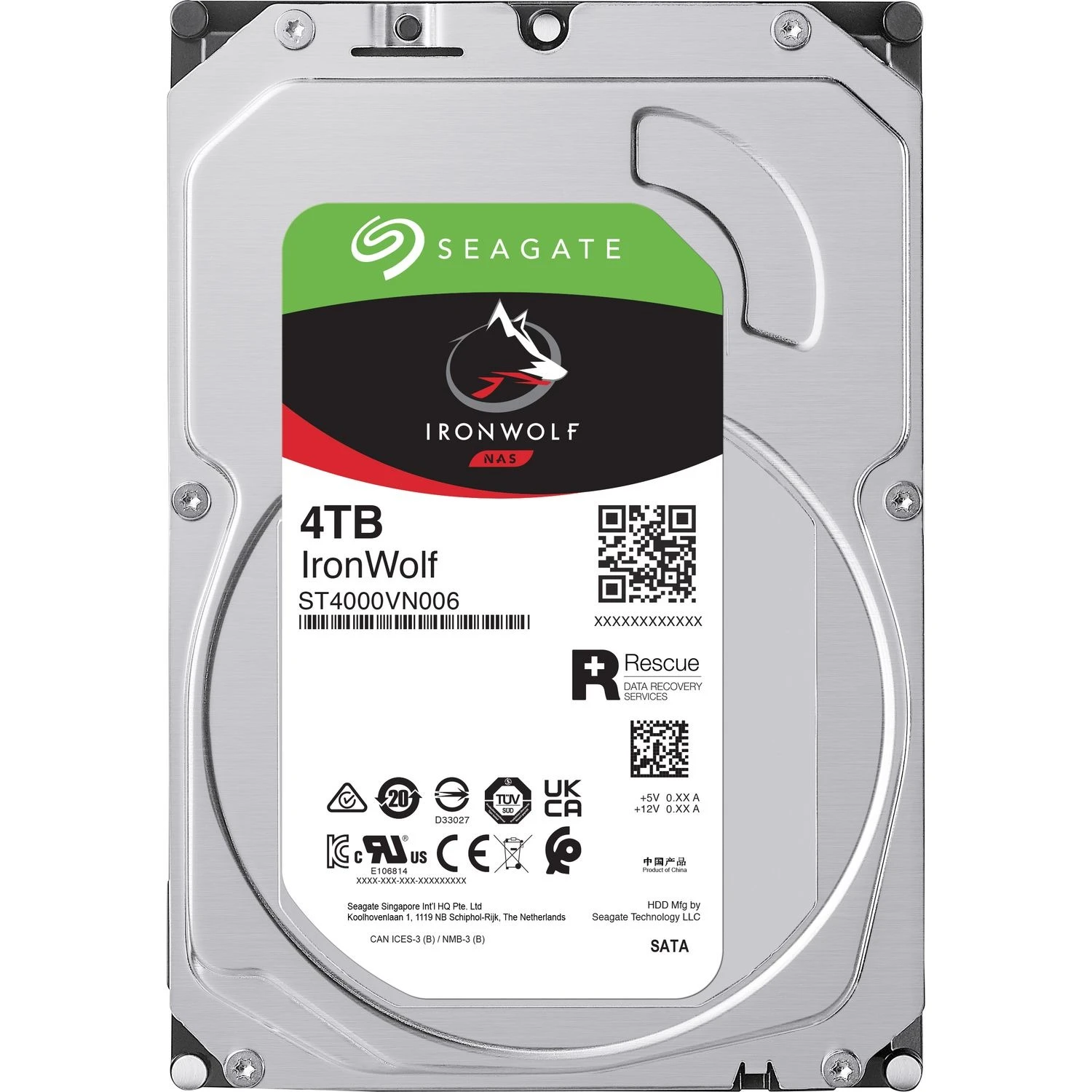 HDD 3.5 4TB Seagate IronWolf NAS (ST4000VN006) Накопичувачі image 1