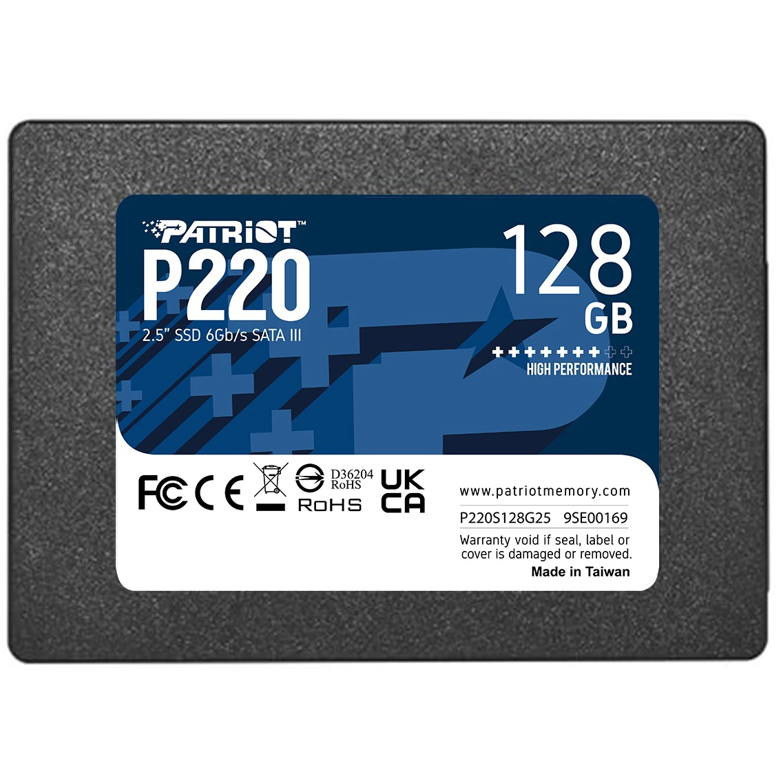 SSD 2.5 128GB Patriot P220 (P220S128G25) Накопичувачі image 2
