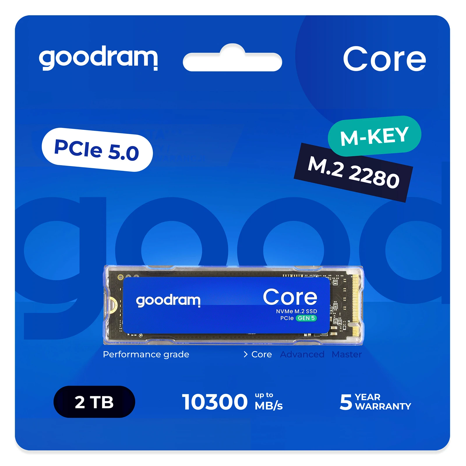 M.2 NVMe 2TB Goodram Core (SSDR-GRC01-2K0-80) Накопичувачі image 1