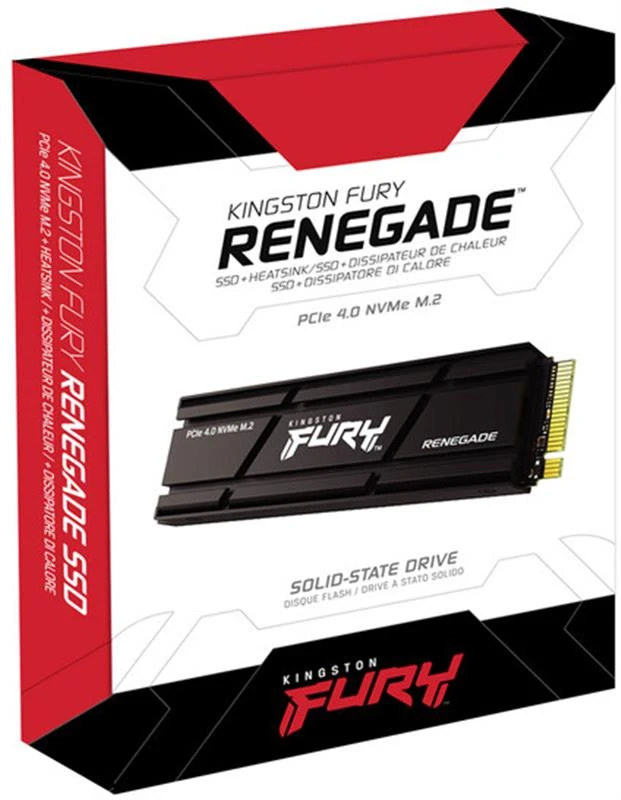 M.2 NVMe 2TB Kingston Fury Renegade with Heatsink (SFYRDK/2000G) Накопичувачі image 4