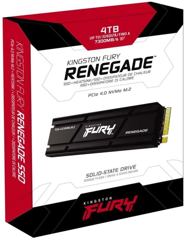 M.2 NVMe 4TB Kingston Fury Renegade with Heatsink (SFYRDK/4000G) Накопичувачі image 4