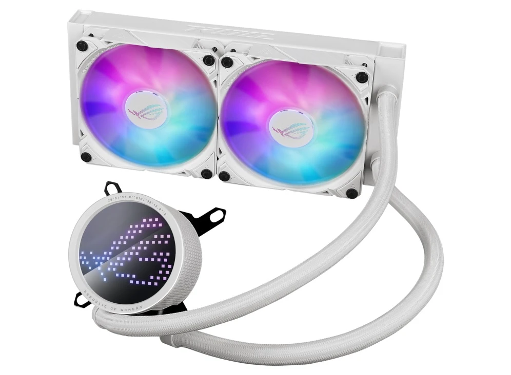 Водяне охолодження ASUS ROG-RYUO-III-240-ARGB-WHT Охолодження image 1