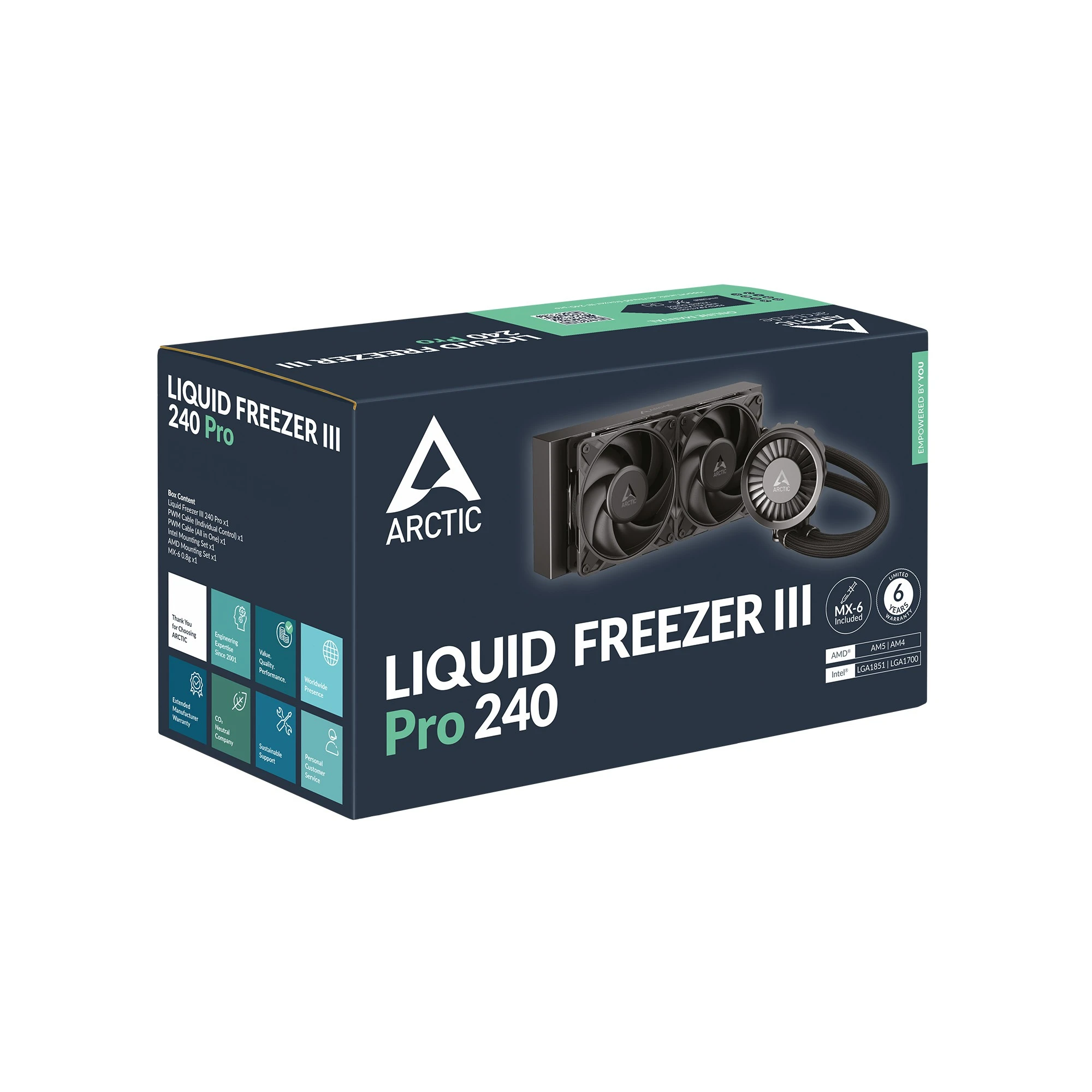 Водяне охолодження Arctic Liquid Freezer III Pro 240 Black (ACFRE00178A) Охолодження image 3