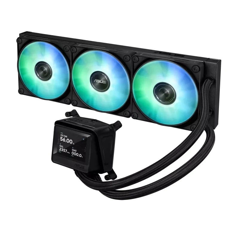 Водяне охолодження ASUS MAX GAMING LC 360 ARGB LCD Black (90RC01G1-B0EAY0) Охолодження image 4