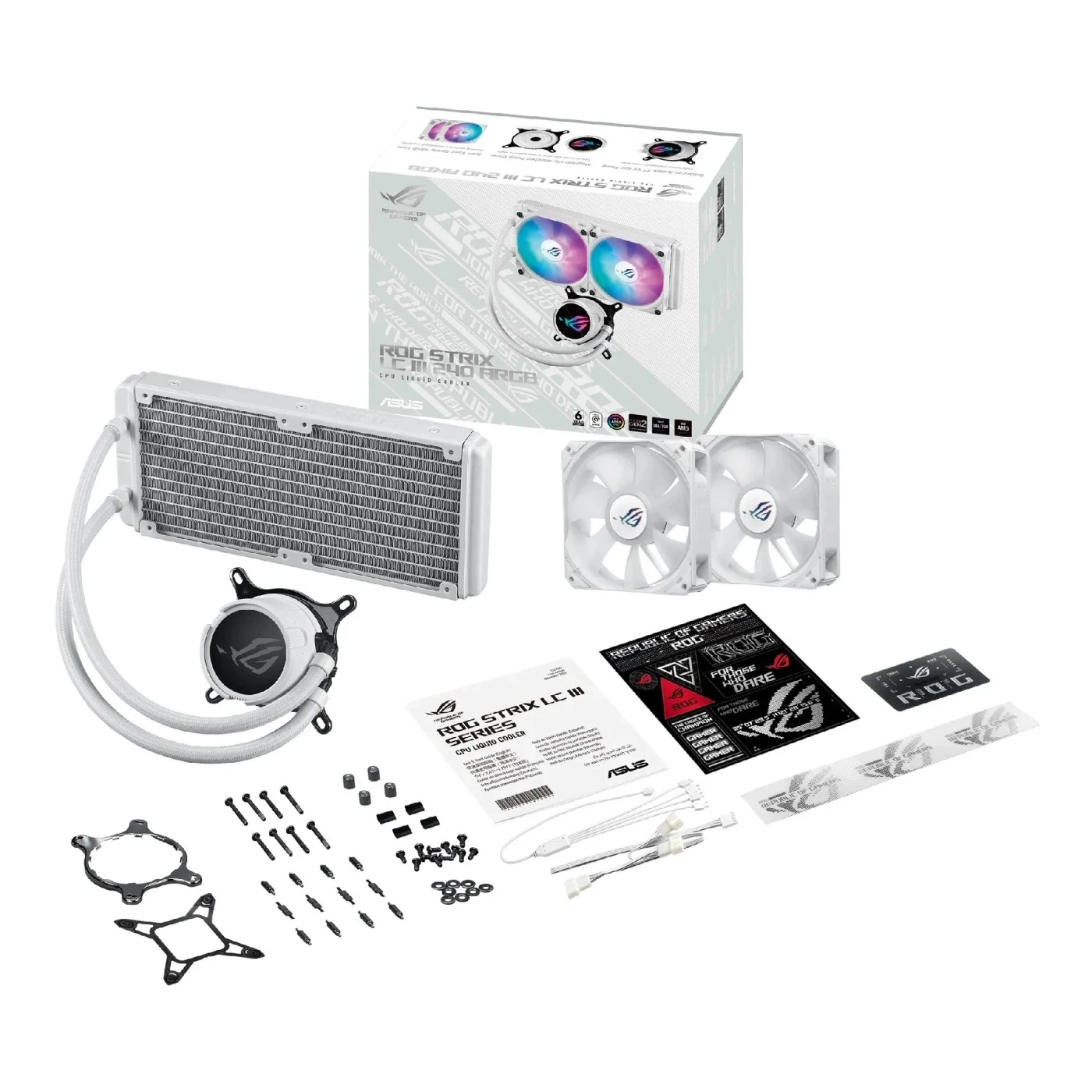 Водяне охолодження Asus ROG Strix LC III 240 ARGB WHT (90RC00S2-M0UAY0) Охолодження image 2