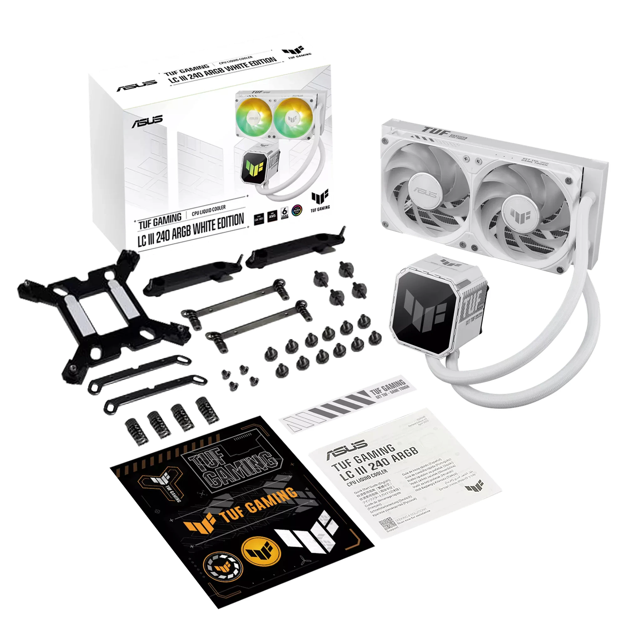 Водяне охолодження Asus TUF Gaming LC III 240 ARGB White (90RC01J2-B0EAY0) Охолодження image 3