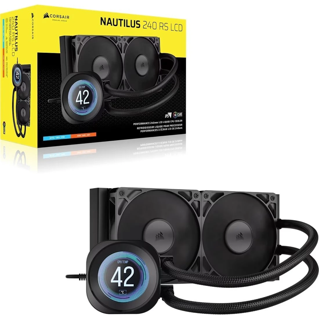 Водяне охолодження Corsair Nautilus 240 RS LCD (CW-9061031-WW) Охолодження image 2