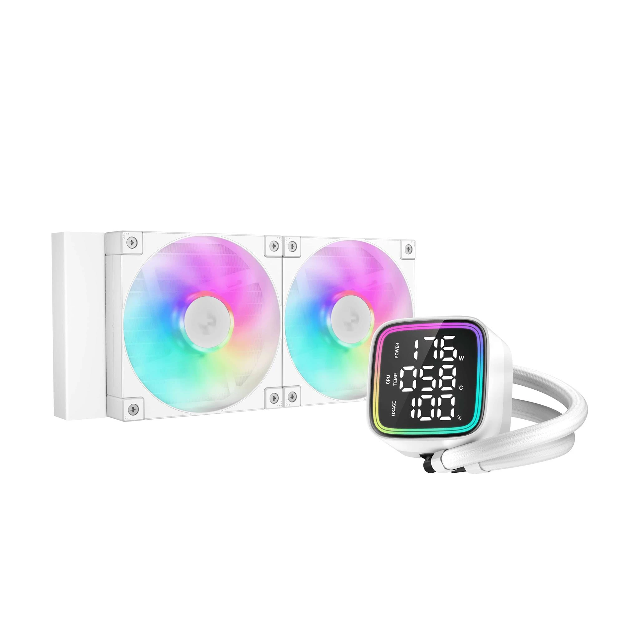 Водяне охолодження DeepCool LD240 White (R-LD240-WHDMMN-G-1) Охолодження image 1