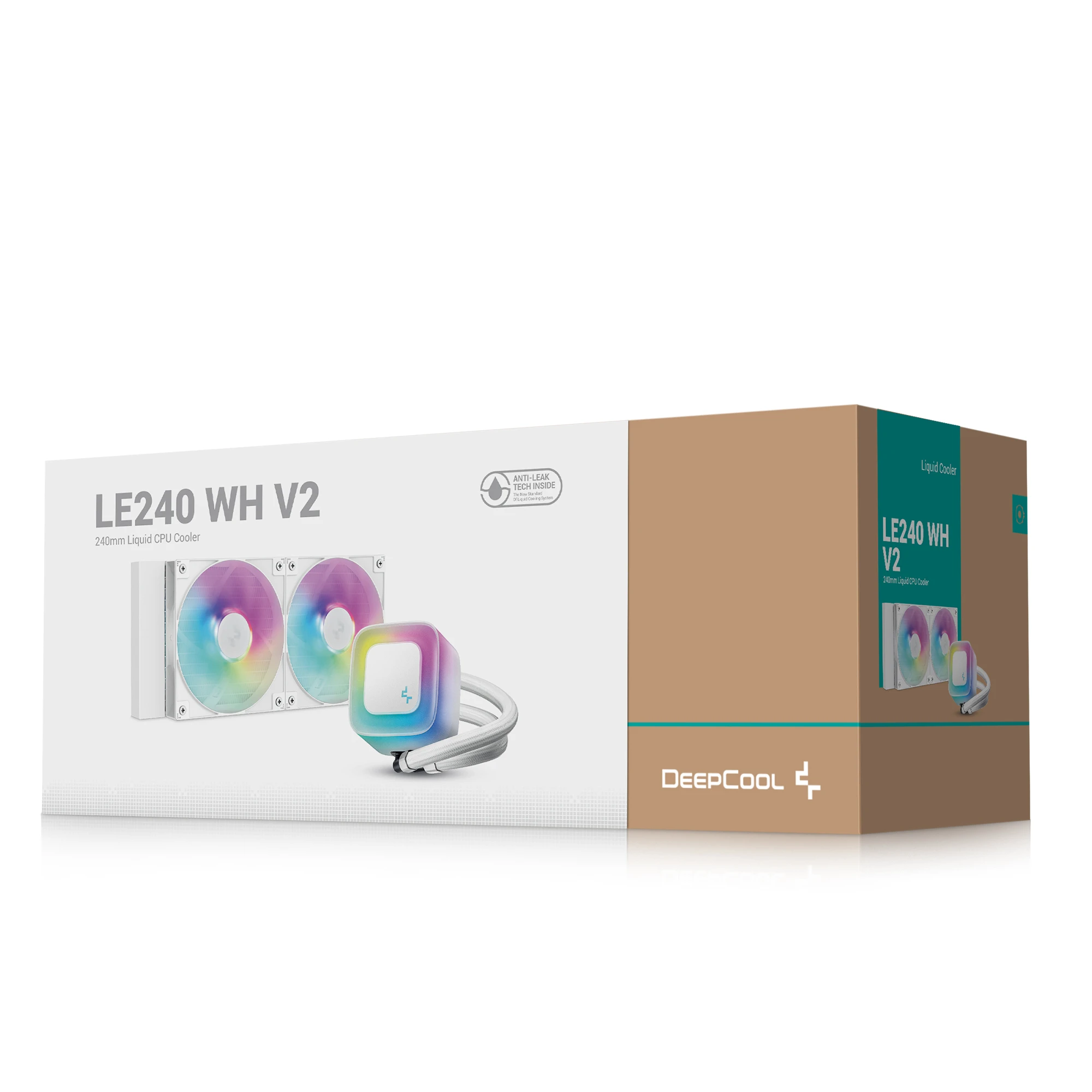 Водяне охолодження DeepCool LE240 WH V2 (R-LE240-WHAMMN-G-2) Охолодження image 1