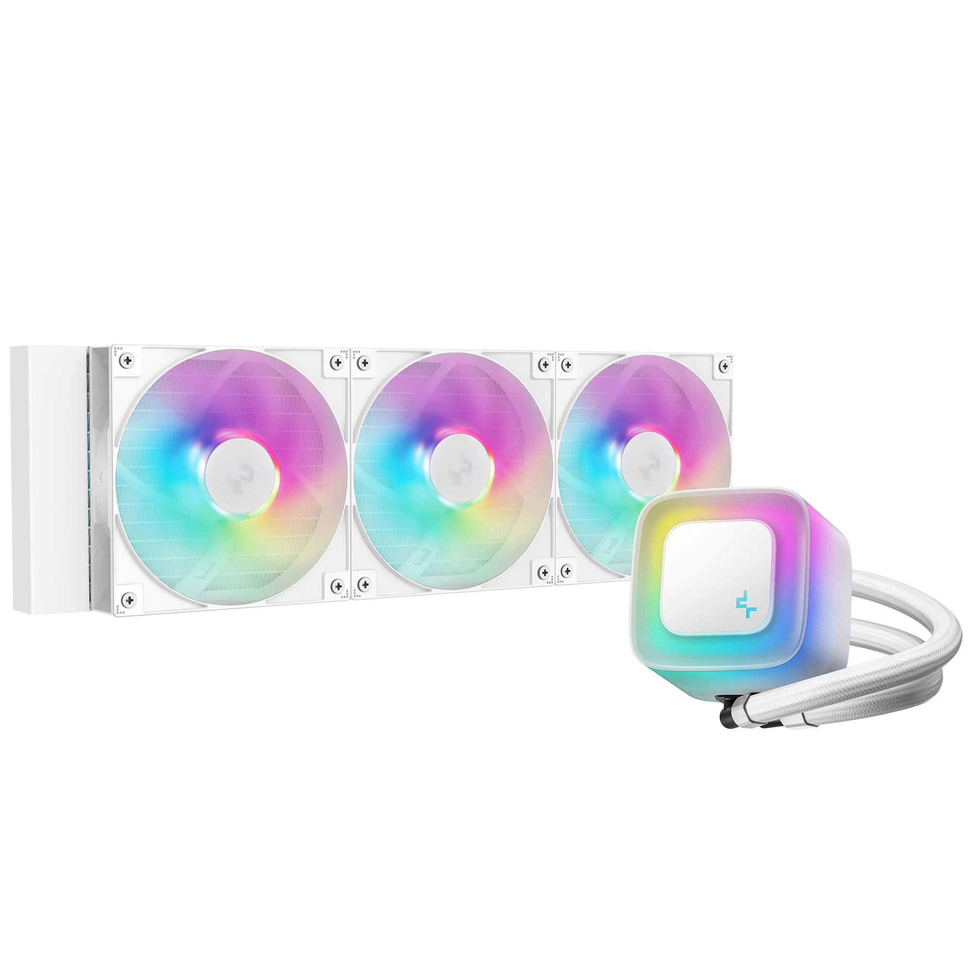 Водяне охолодження DeepCool LE360 WH V2 (R-LE360-WHAMMN-G-2) Охолодження image 1