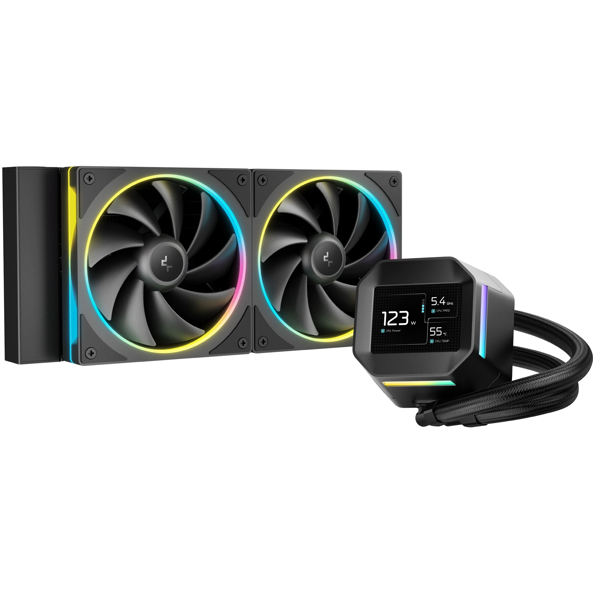 Водяне охолодження DeepCool LM240 Black (R-LM240-BKDMMC-1) Охолодження image 1