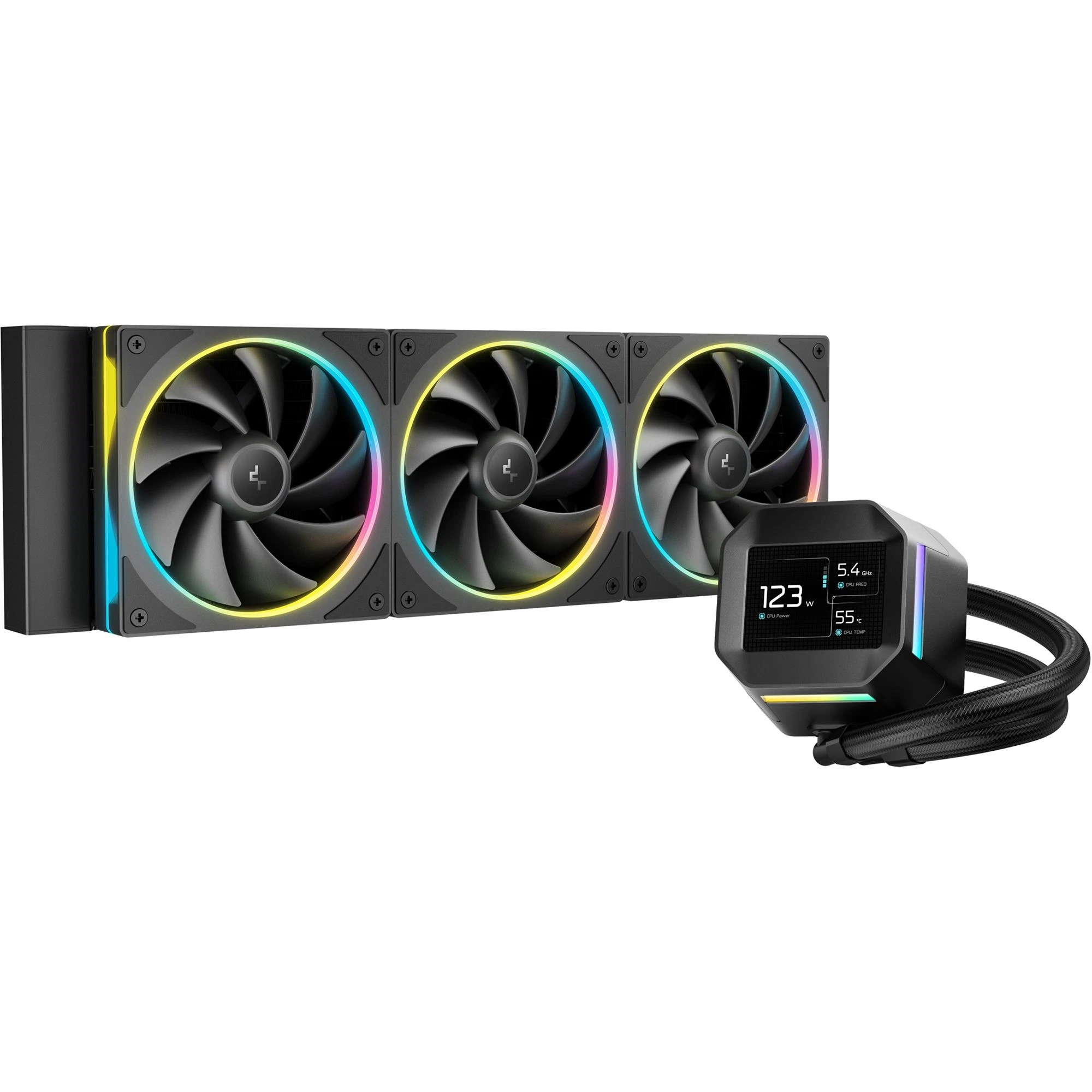 Водяне охолодження DeepCool LM360 Black (R-LM360-BKDMMC-1) Охолодження image 1