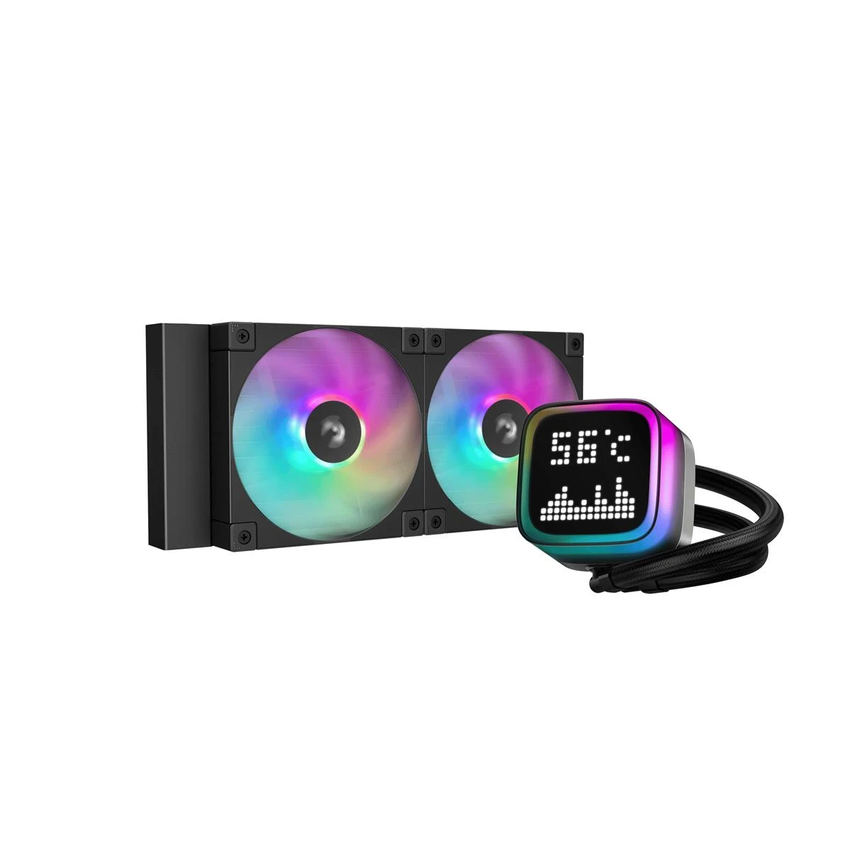 Водяне охолодження DeepCool LP240 ARGB Black (R-LP240-BKMSNC-G-1) Охолодження image 1