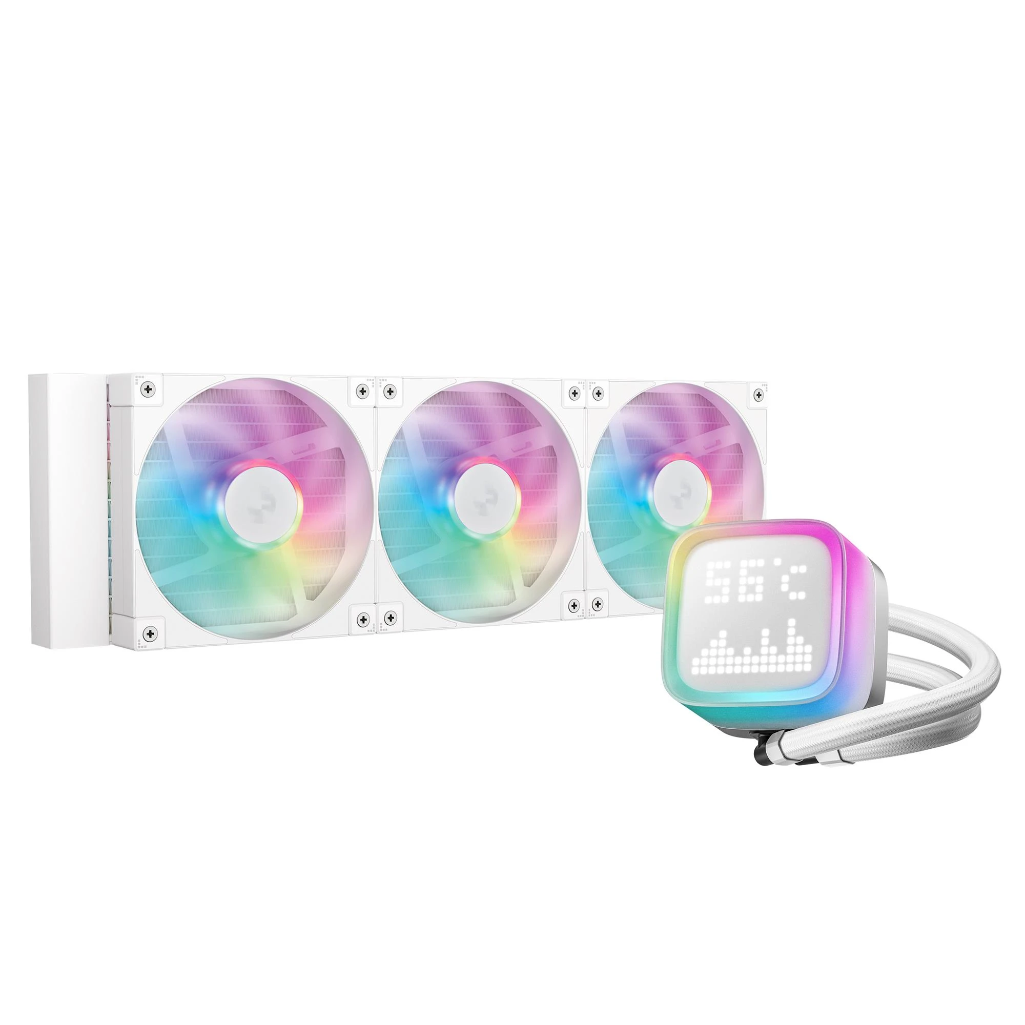 Водяне охолодження DeepCool LP360 ARGB White (R-LP360-WHMSMC-G-1) Охолодження image 1