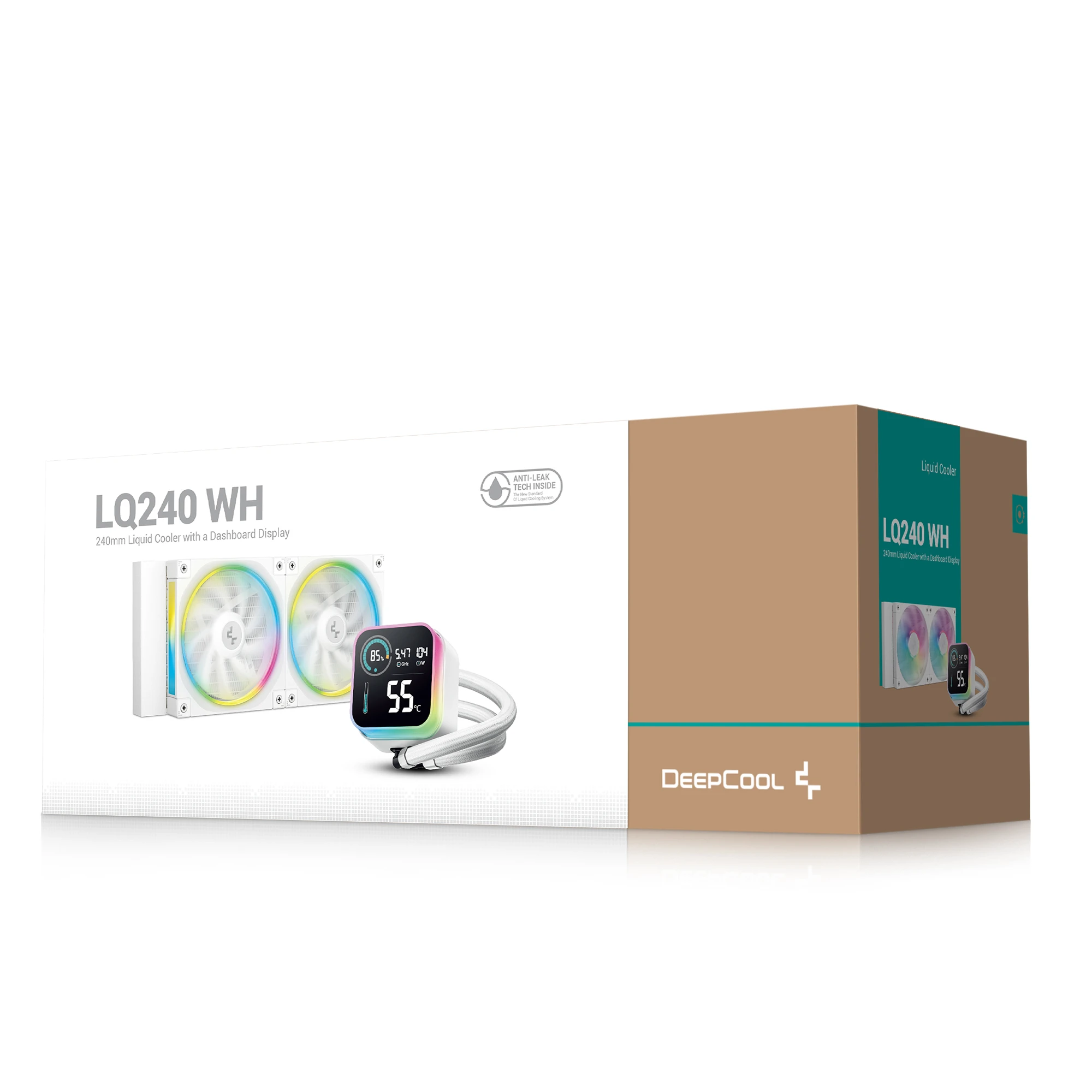 Водяне охолодження DeepCool LQ240 White (R-LQ240-WHDSMC-G-1) Охолодження image 4