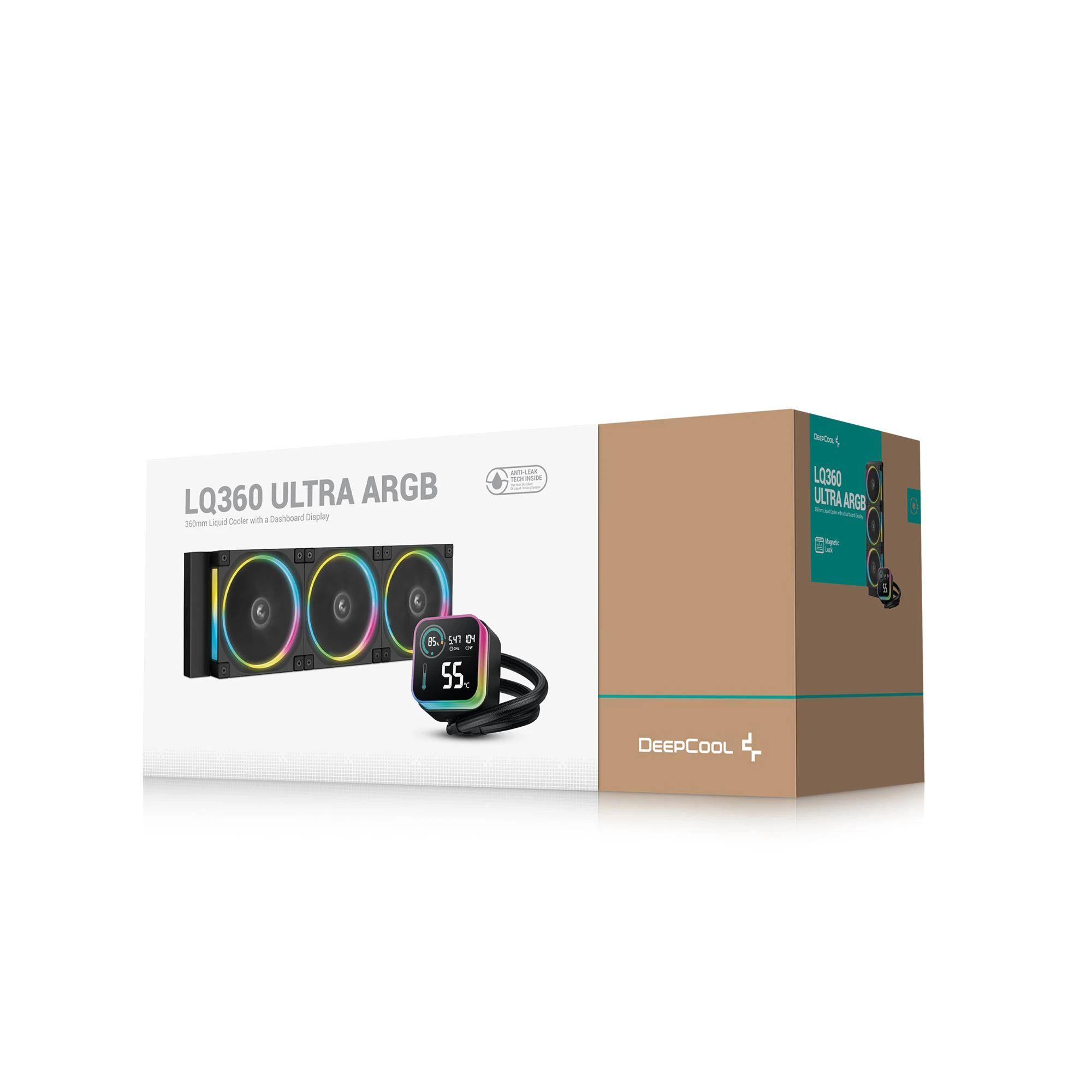 Водяне охолодження DeepCool LQ360 Ultra ARGB Black (R-LQ360-BKASMC-G-1) Охолодження image 3