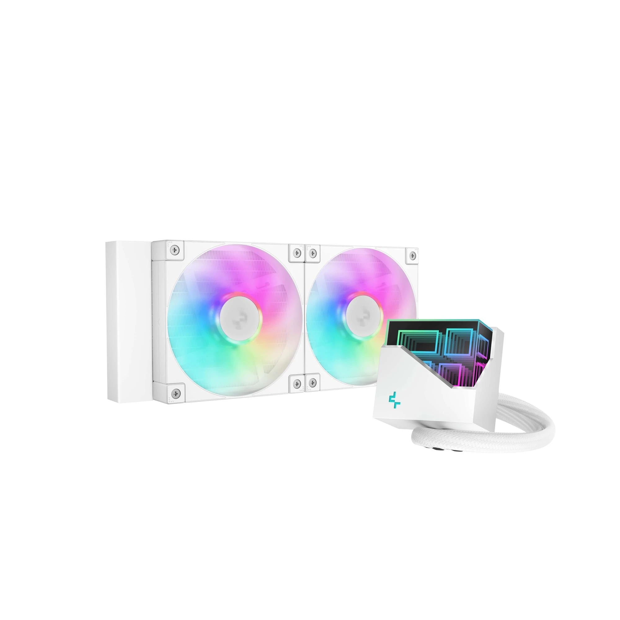 Водяне охолодження DeepCool LT240 ARGB White (R-LT240-WHAMNC-G-1) Охолодження image 1